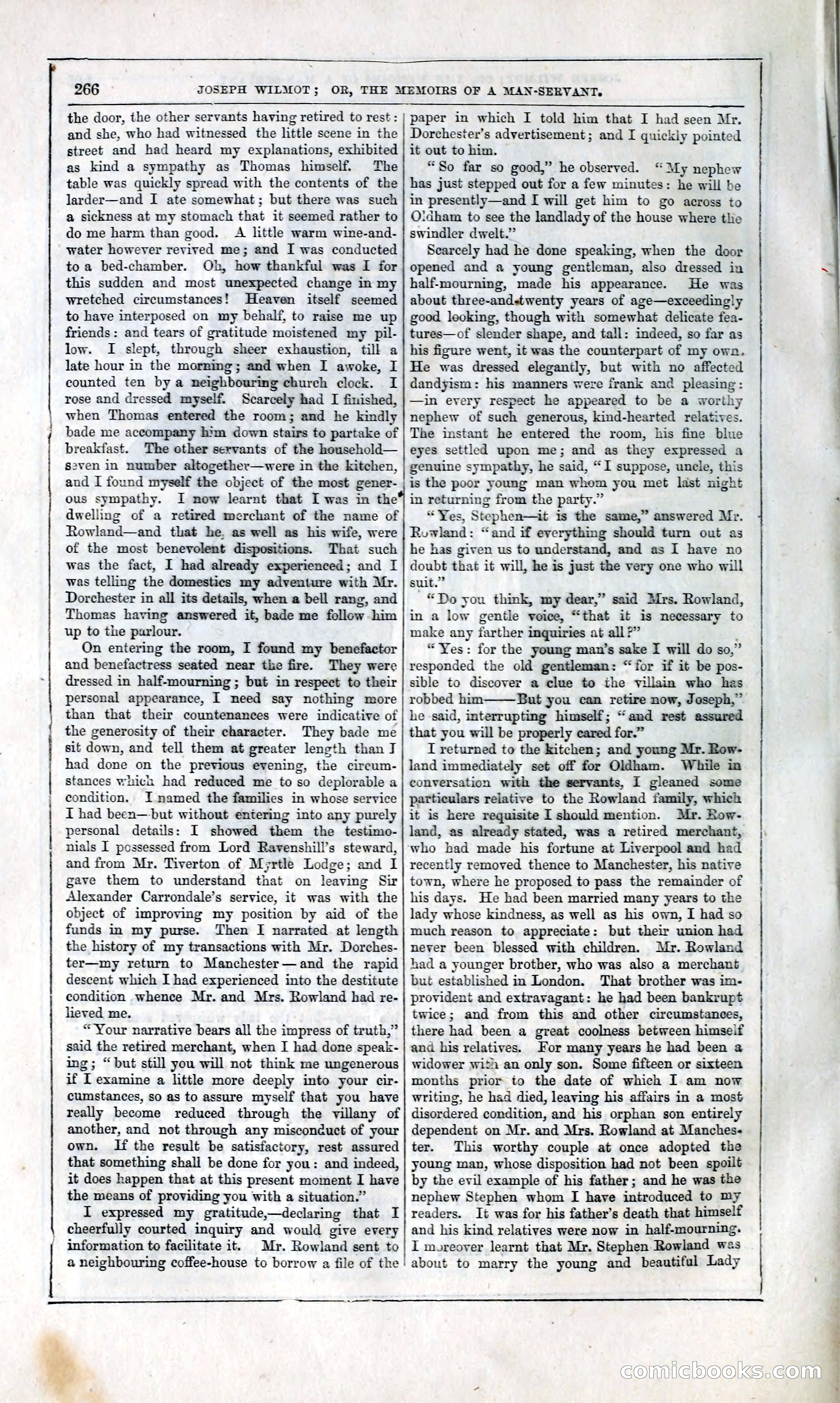 Joseph Wilmot, or, The Memoirs of a Man-Servant — page 279 of 394