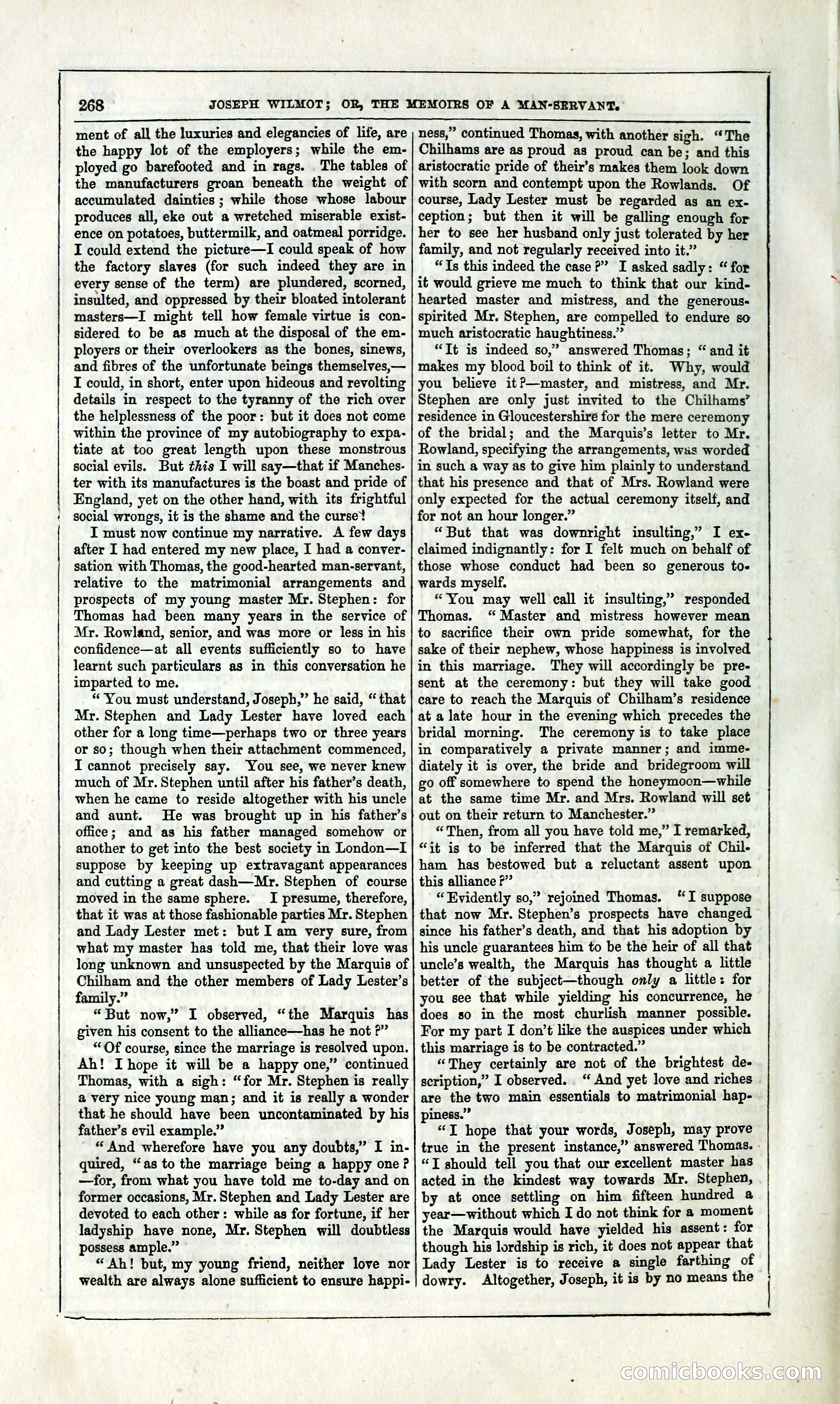 Joseph Wilmot, or, The Memoirs of a Man-Servant — page 281 of 394