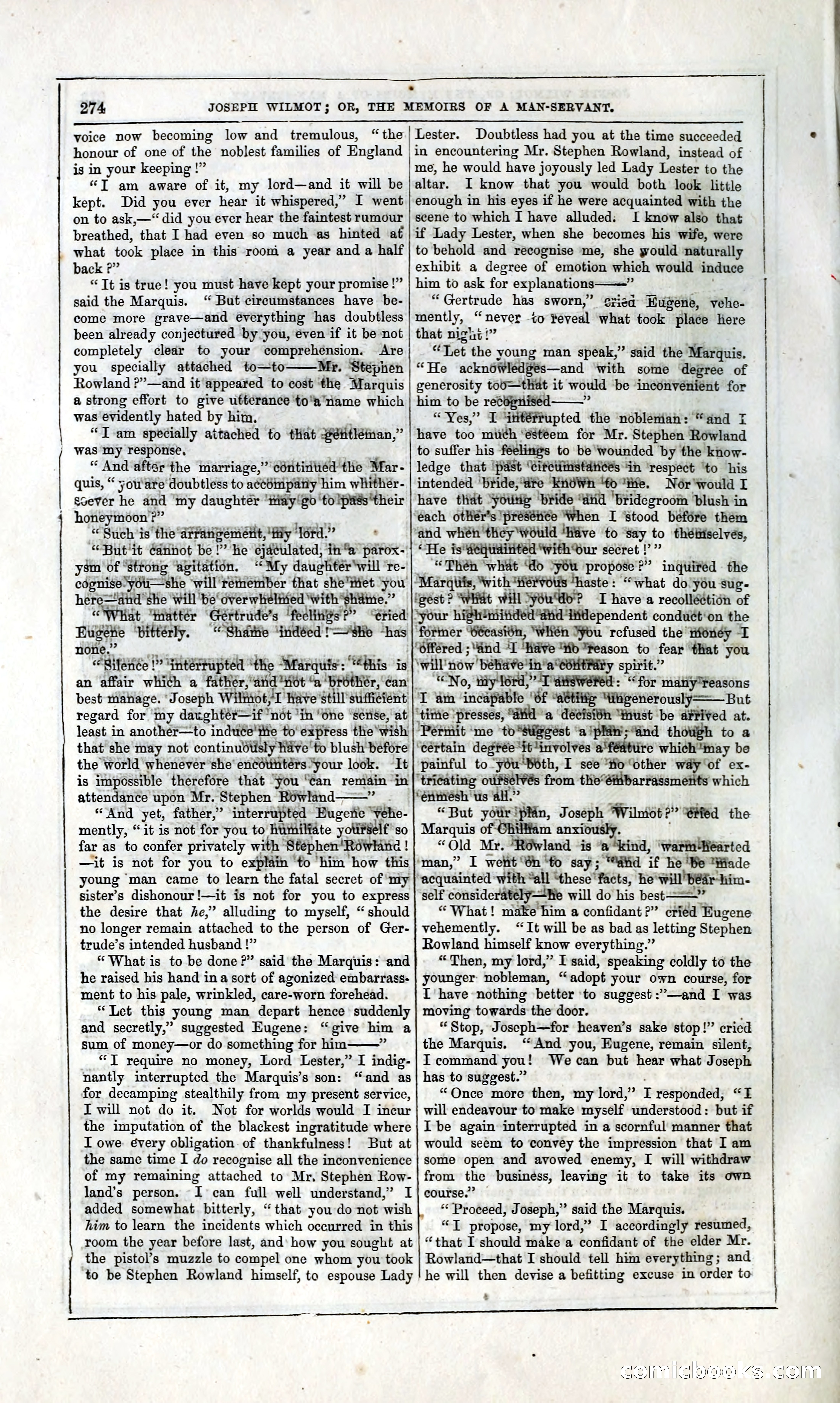 Joseph Wilmot, or, The Memoirs of a Man-Servant — page 287 of 394
