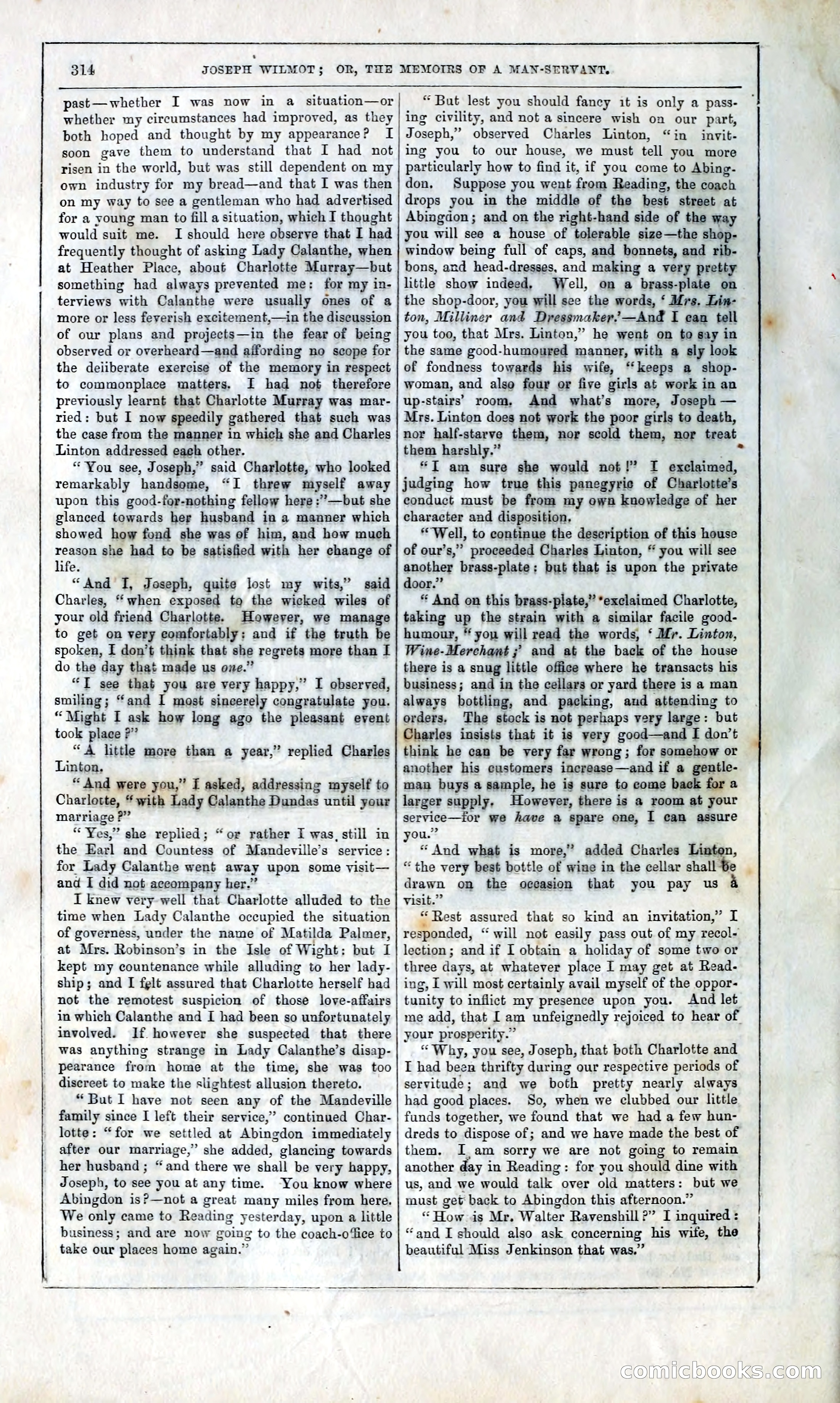 Joseph Wilmot, or, The Memoirs of a Man-Servant — page 327 of 394