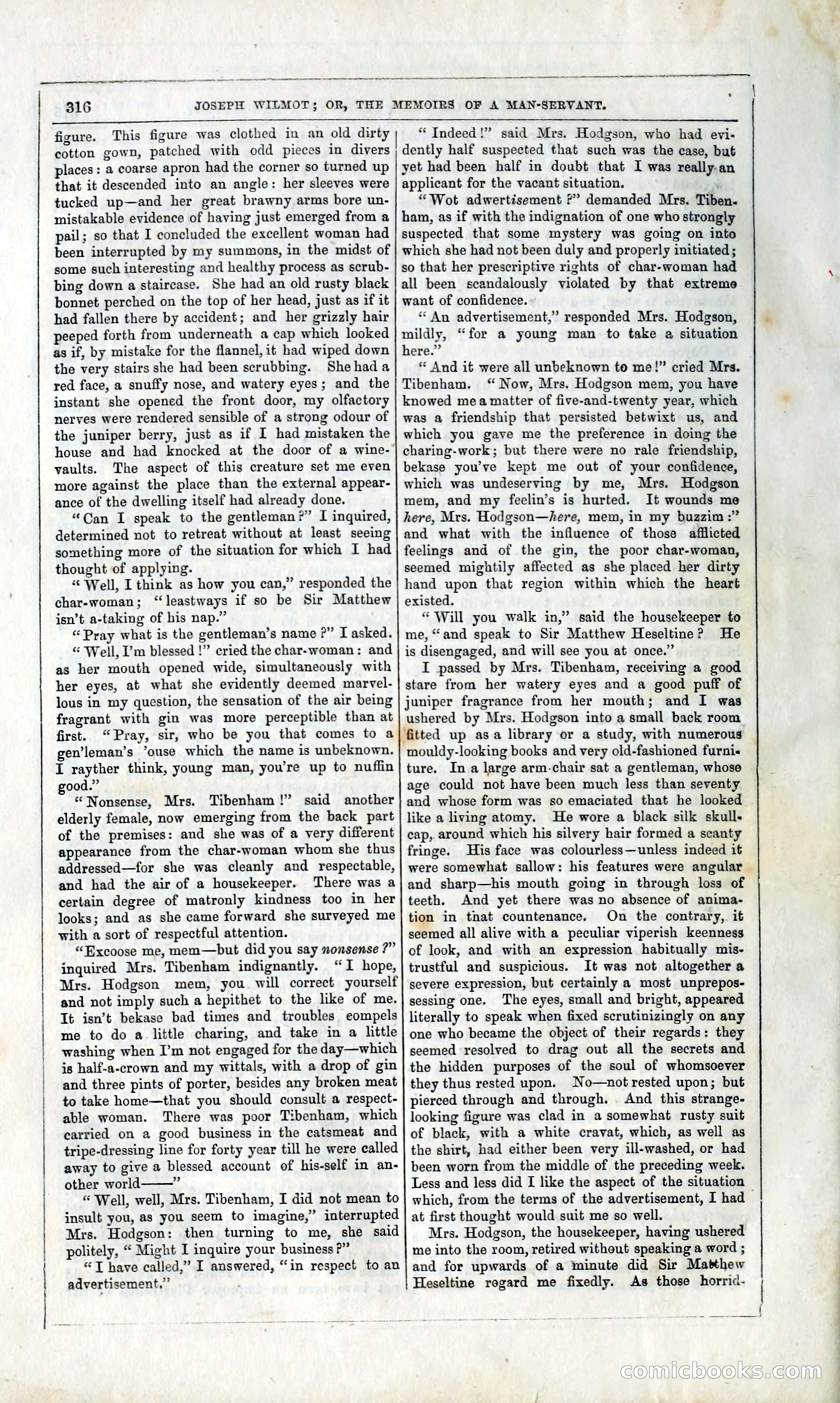 Joseph Wilmot, or, The Memoirs of a Man-Servant — page 329 of 394