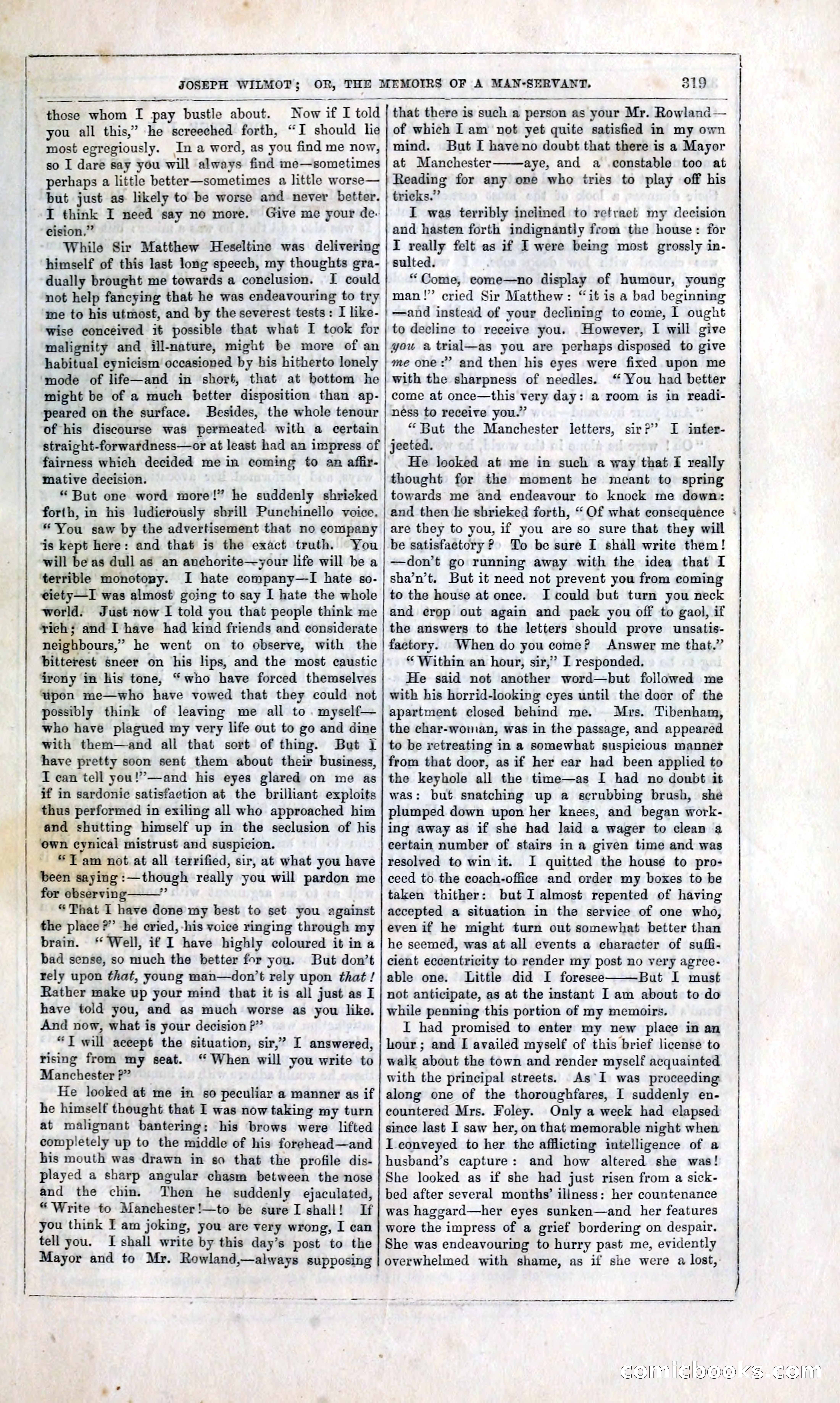 Joseph Wilmot, or, The Memoirs of a Man-Servant — page 332 of 394