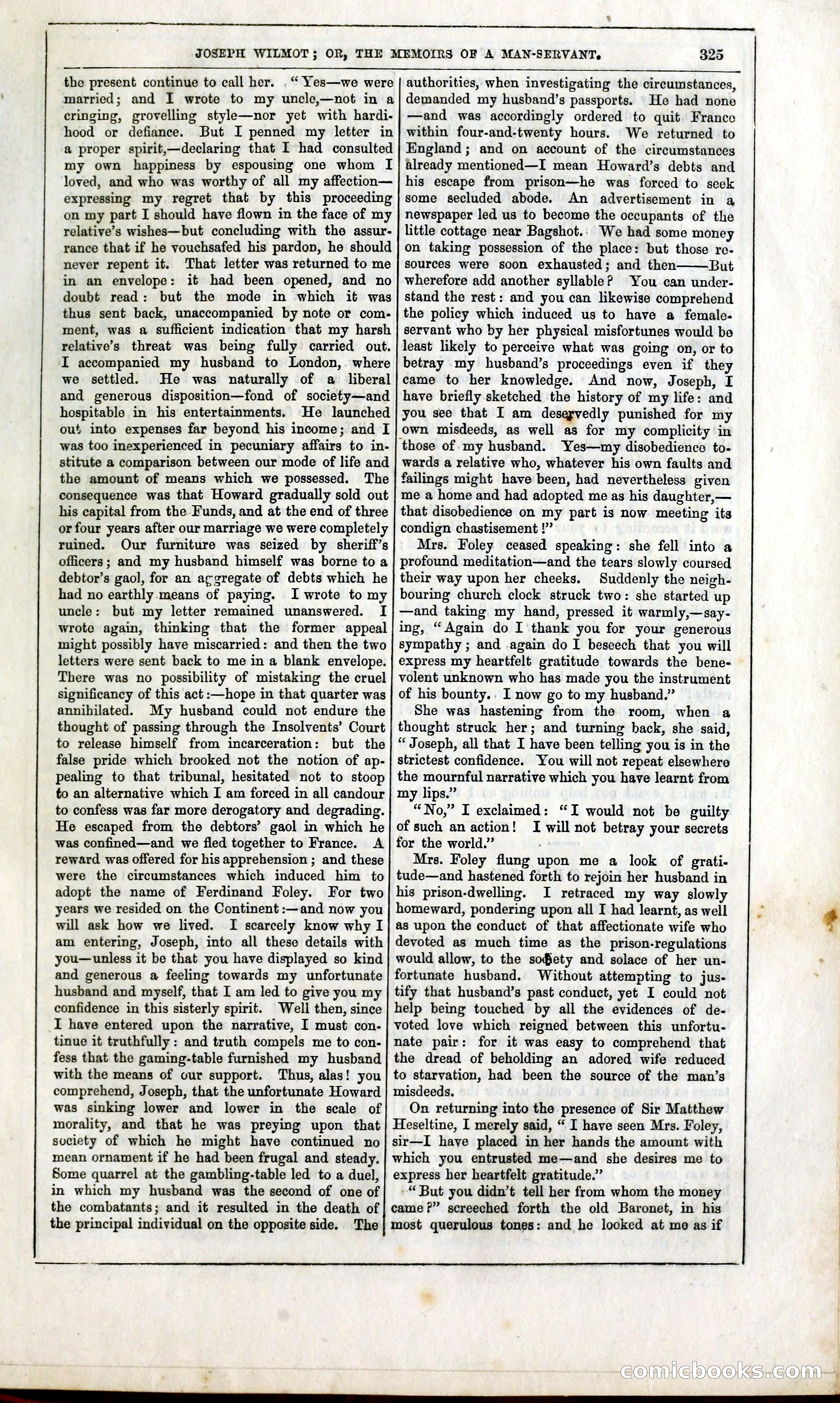 Joseph Wilmot, or, The Memoirs of a Man-Servant — page 338 of 394