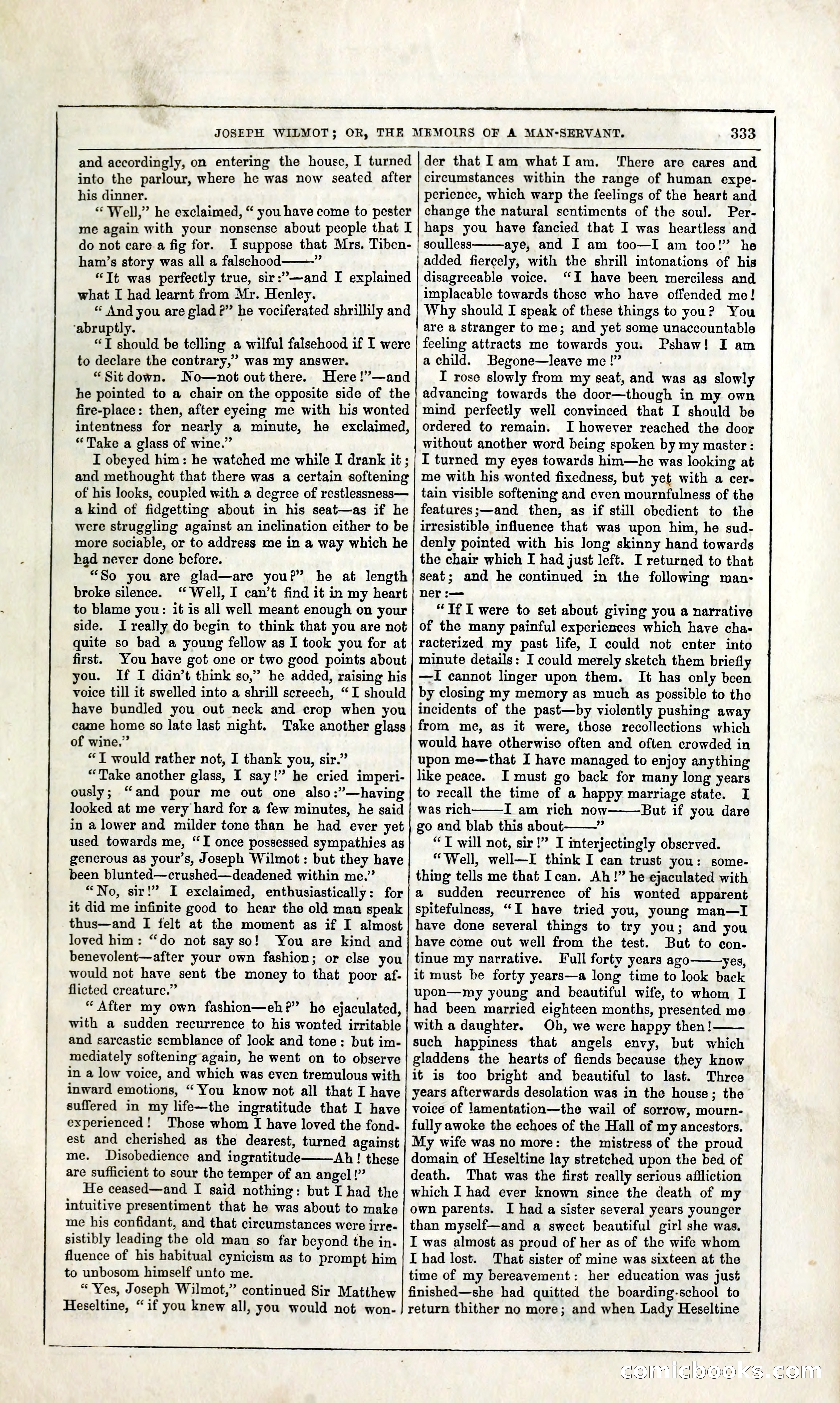 Joseph Wilmot, or, The Memoirs of a Man-Servant — page 346 of 394
