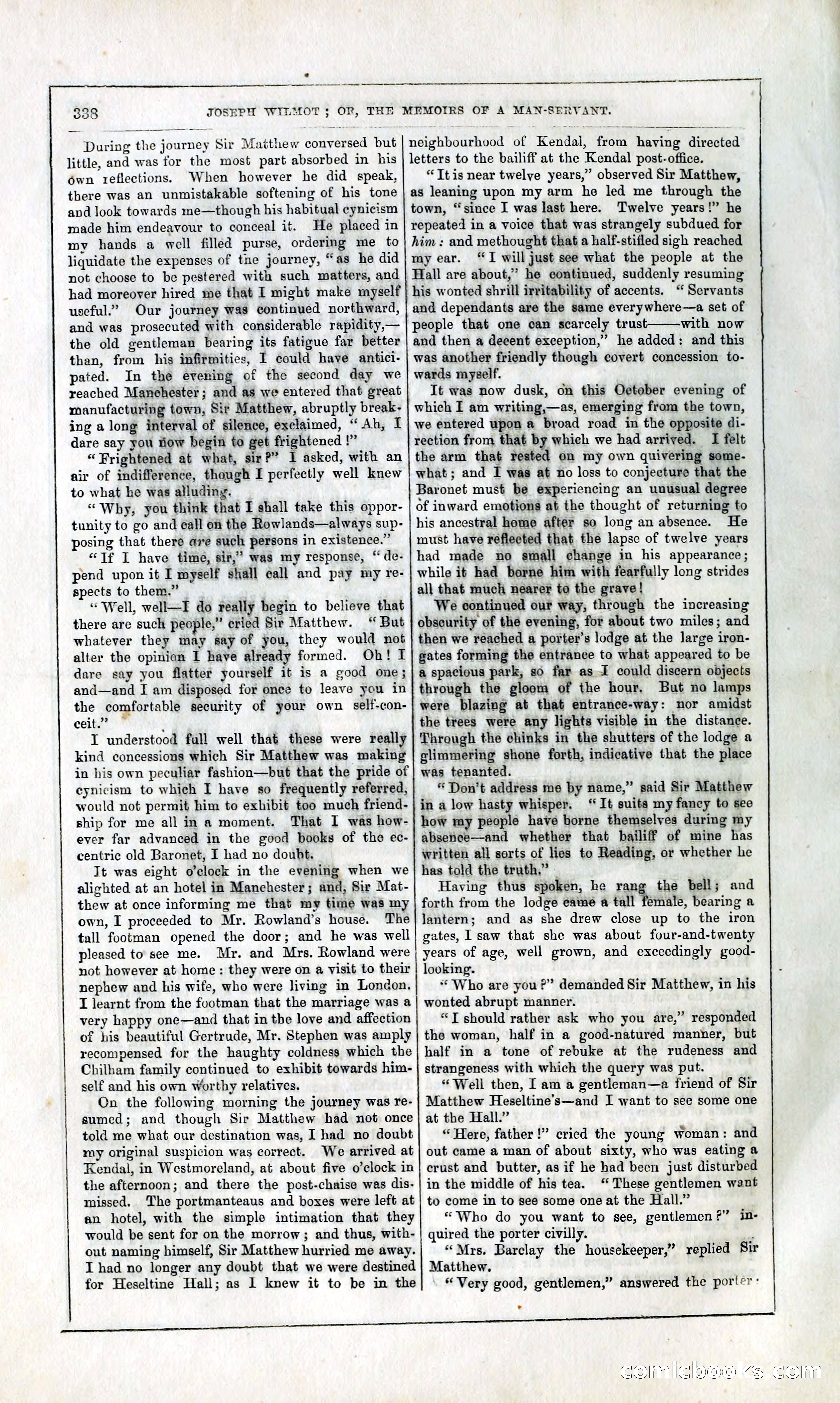 Joseph Wilmot, or, The Memoirs of a Man-Servant — page 351 of 394