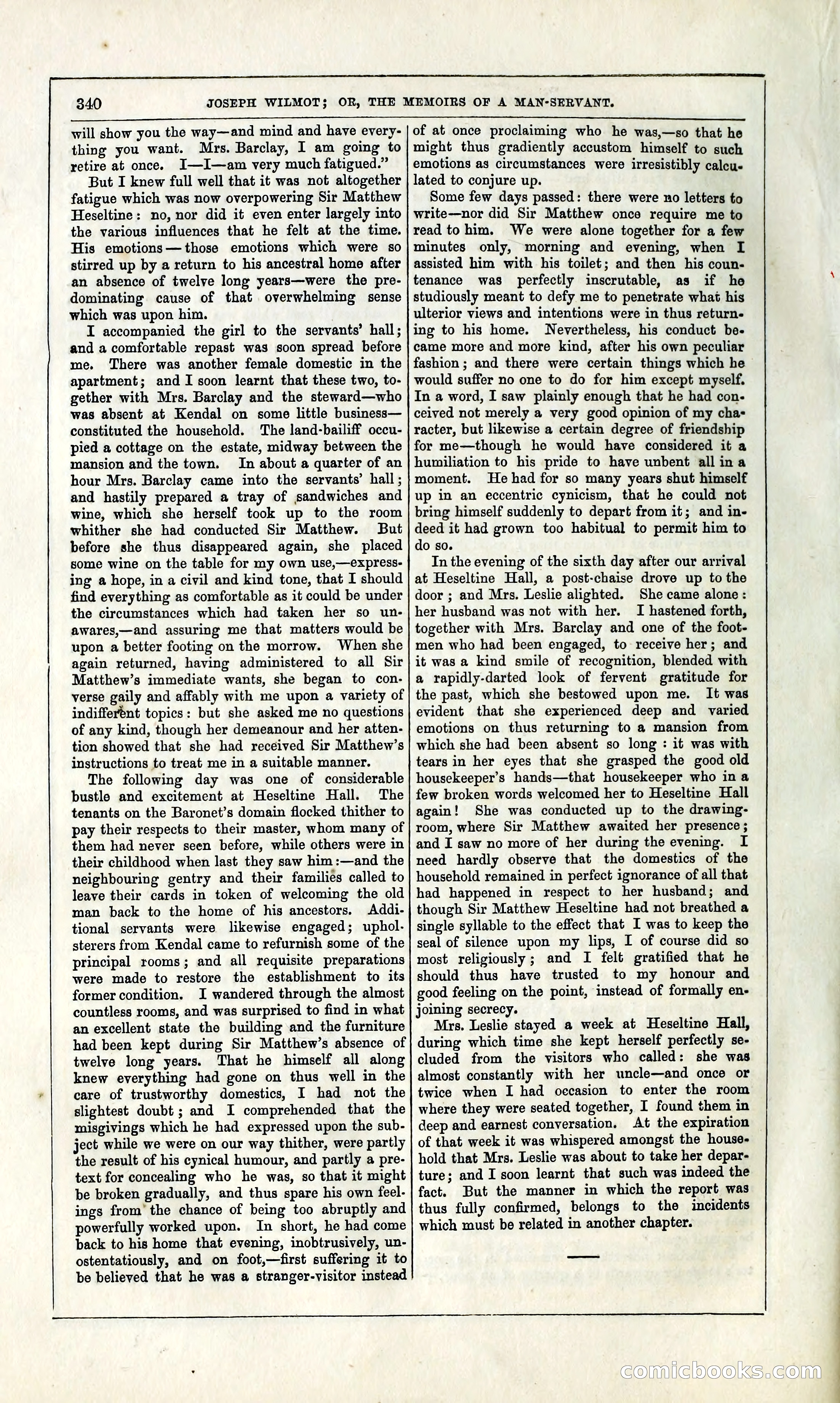 Joseph Wilmot, or, The Memoirs of a Man-Servant — page 353 of 394