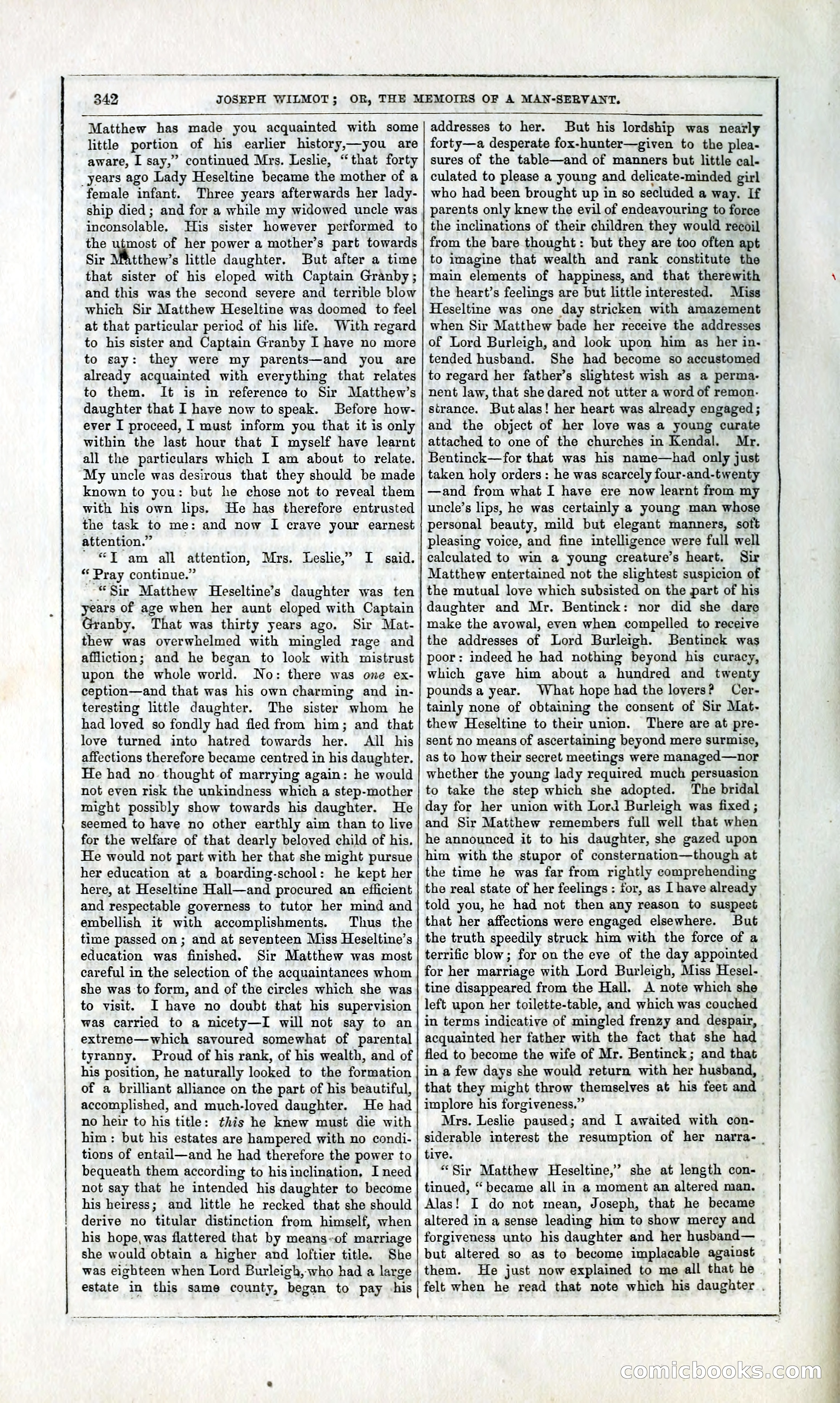 Joseph Wilmot, or, The Memoirs of a Man-Servant — page 355 of 394