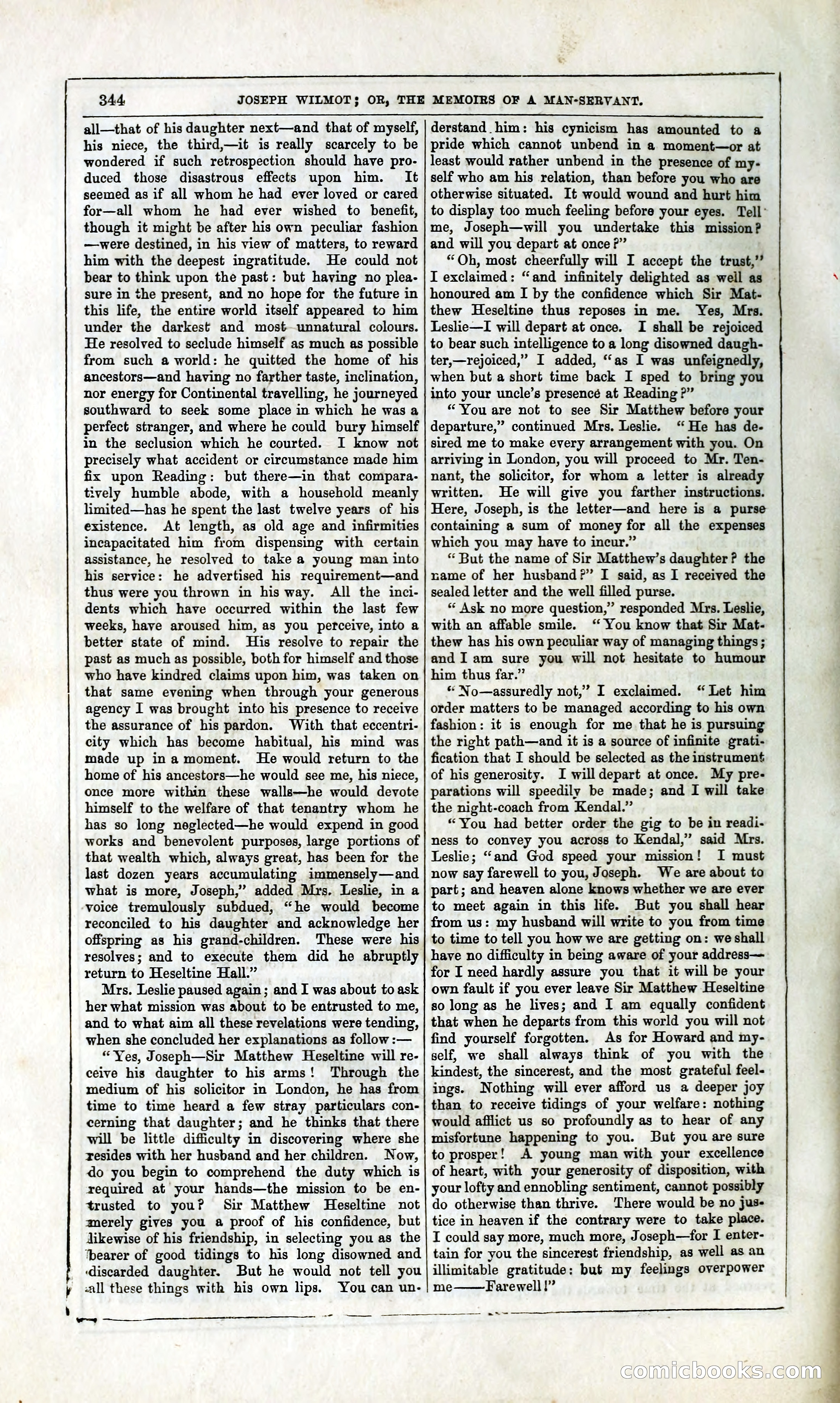 Joseph Wilmot, or, The Memoirs of a Man-Servant — page 357 of 394