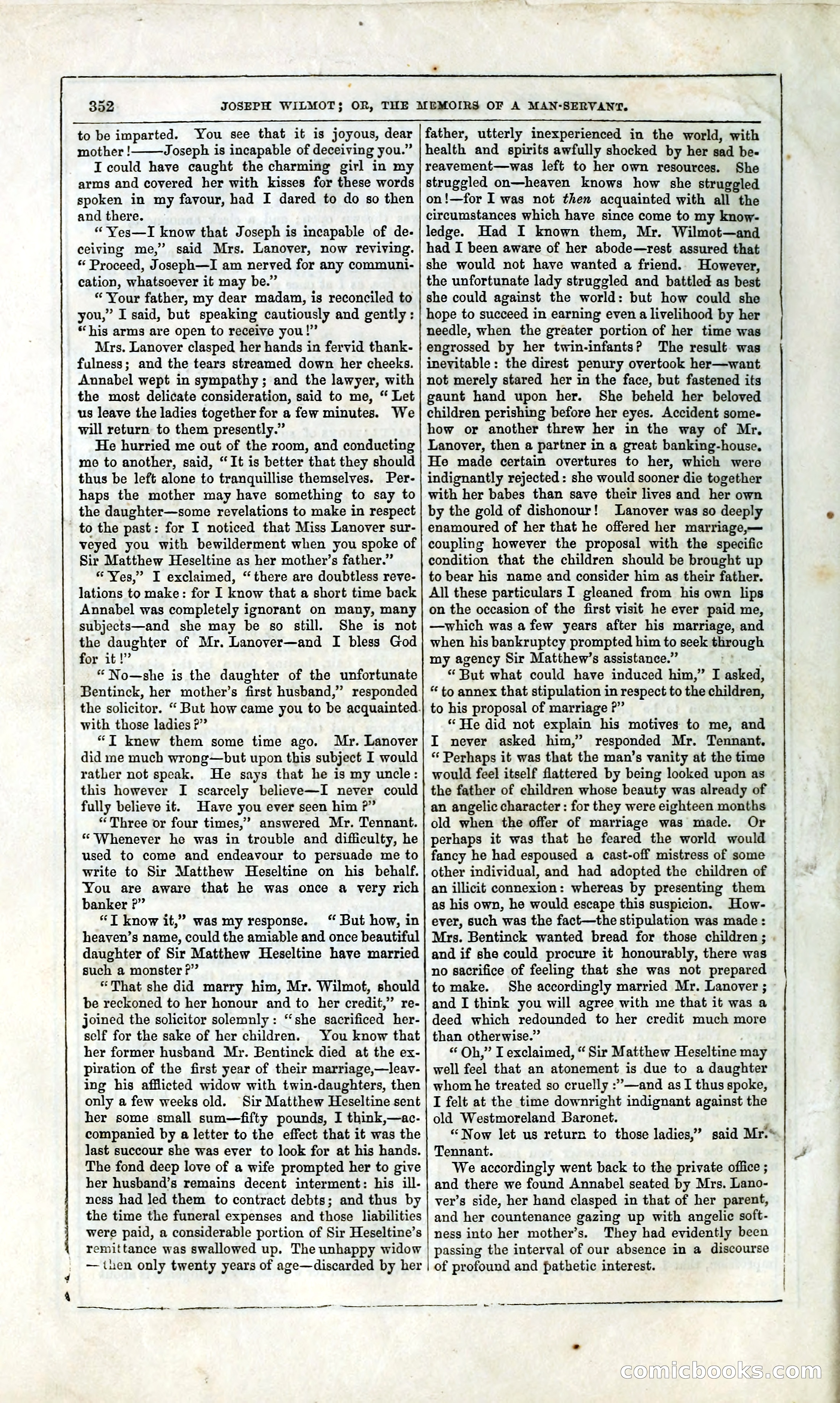 Joseph Wilmot, or, The Memoirs of a Man-Servant — page 365 of 394