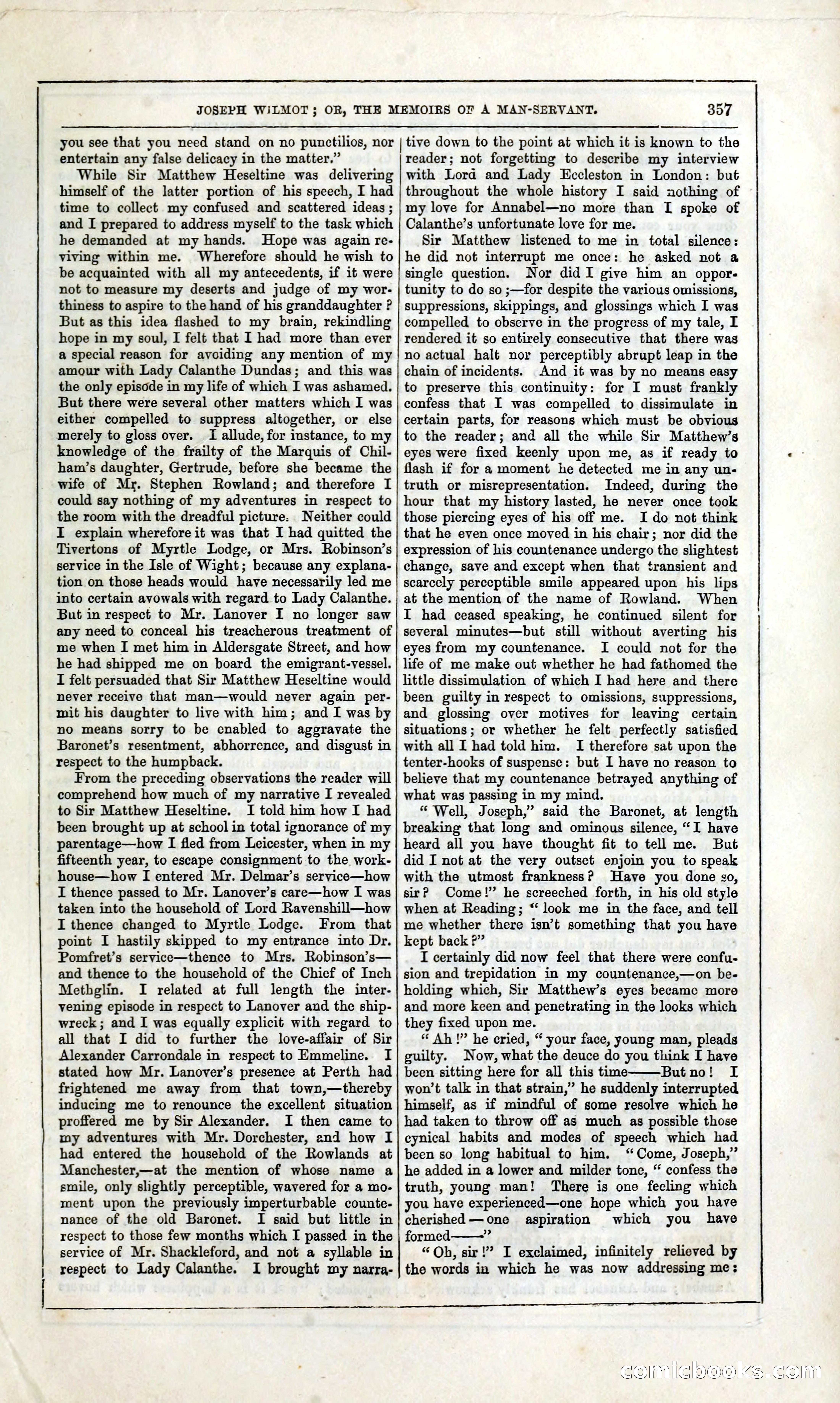 Joseph Wilmot, or, The Memoirs of a Man-Servant — page 370 of 394