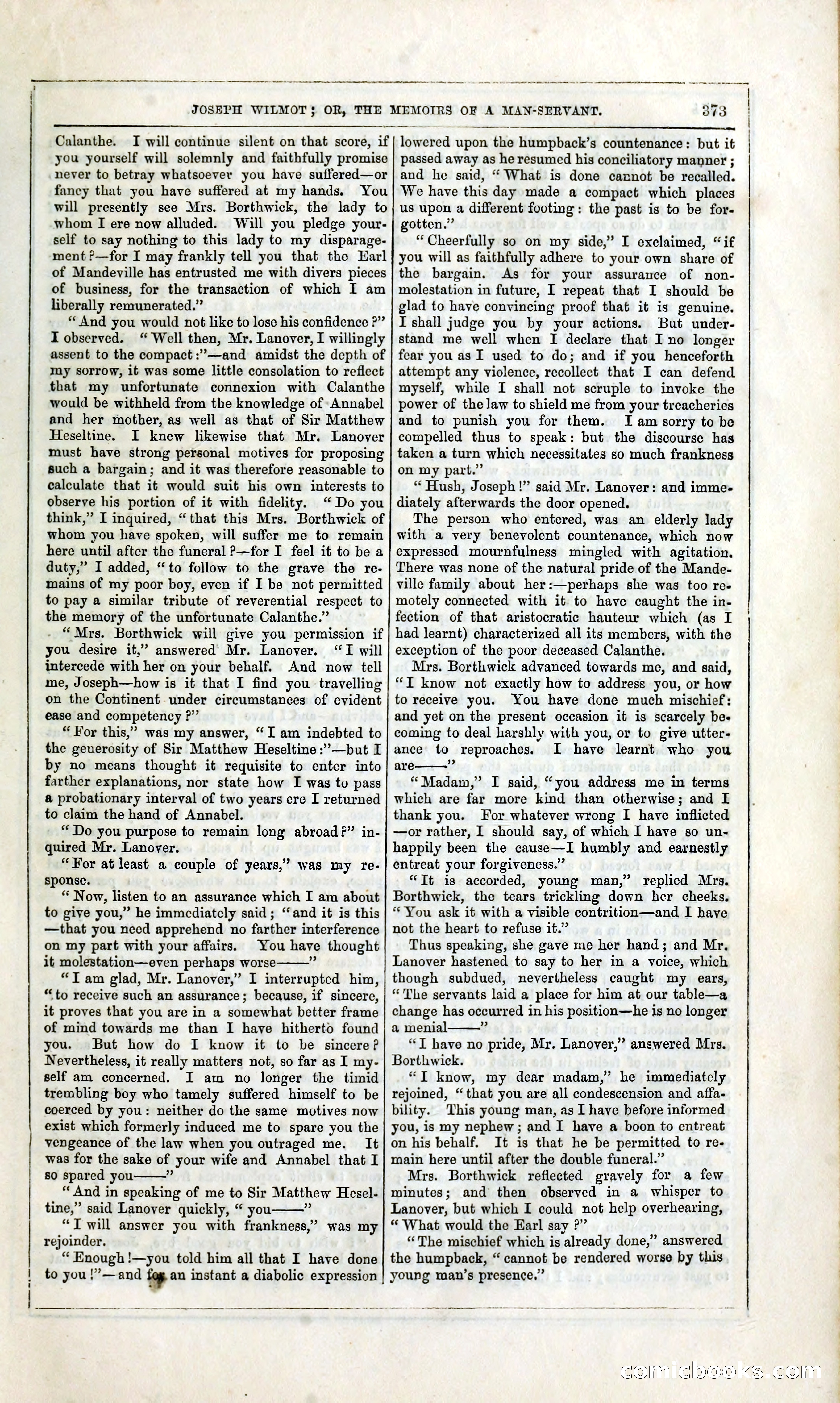 Joseph Wilmot, or, The Memoirs of a Man-Servant — page 386 of 394