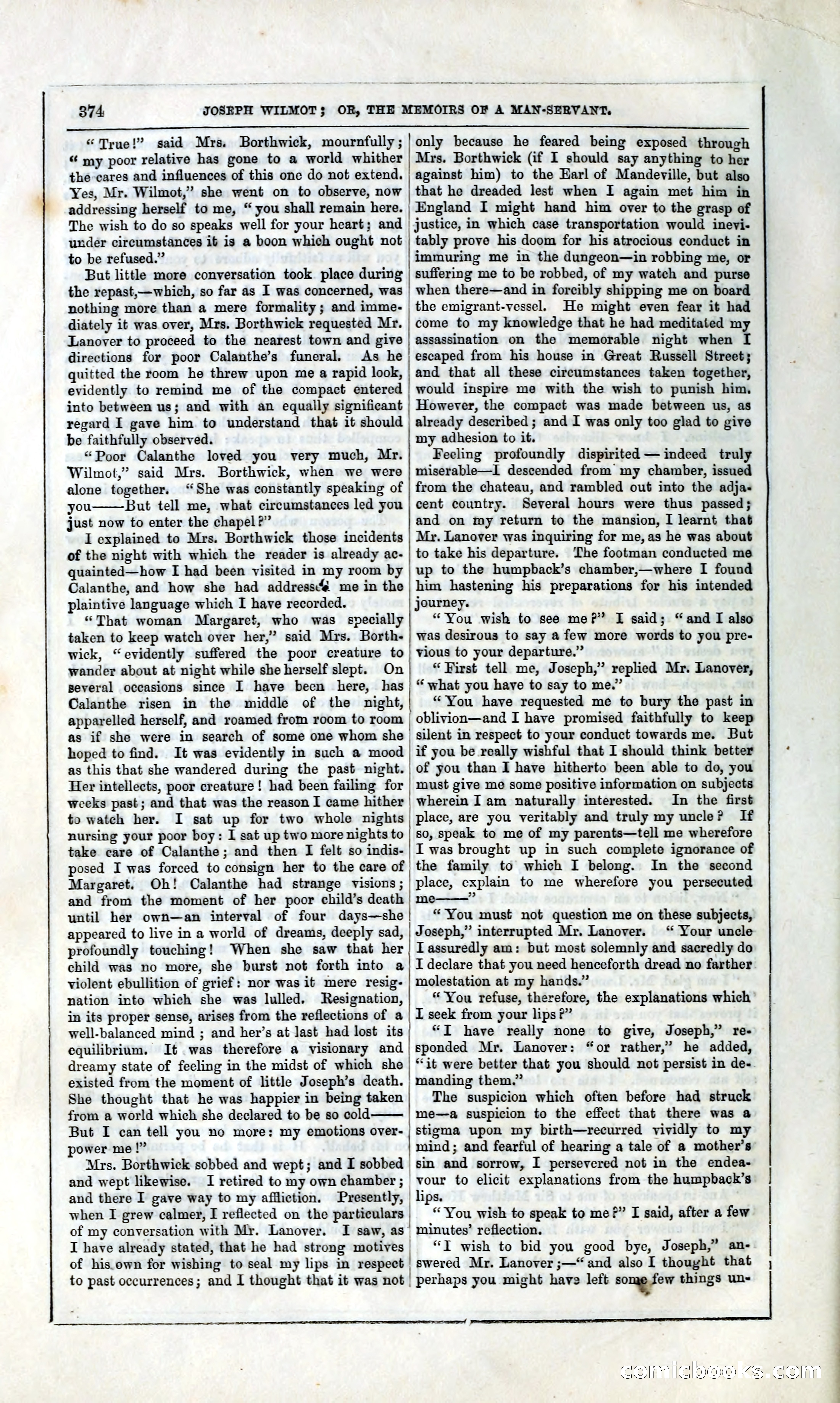 Joseph Wilmot, or, The Memoirs of a Man-Servant — page 387 of 394