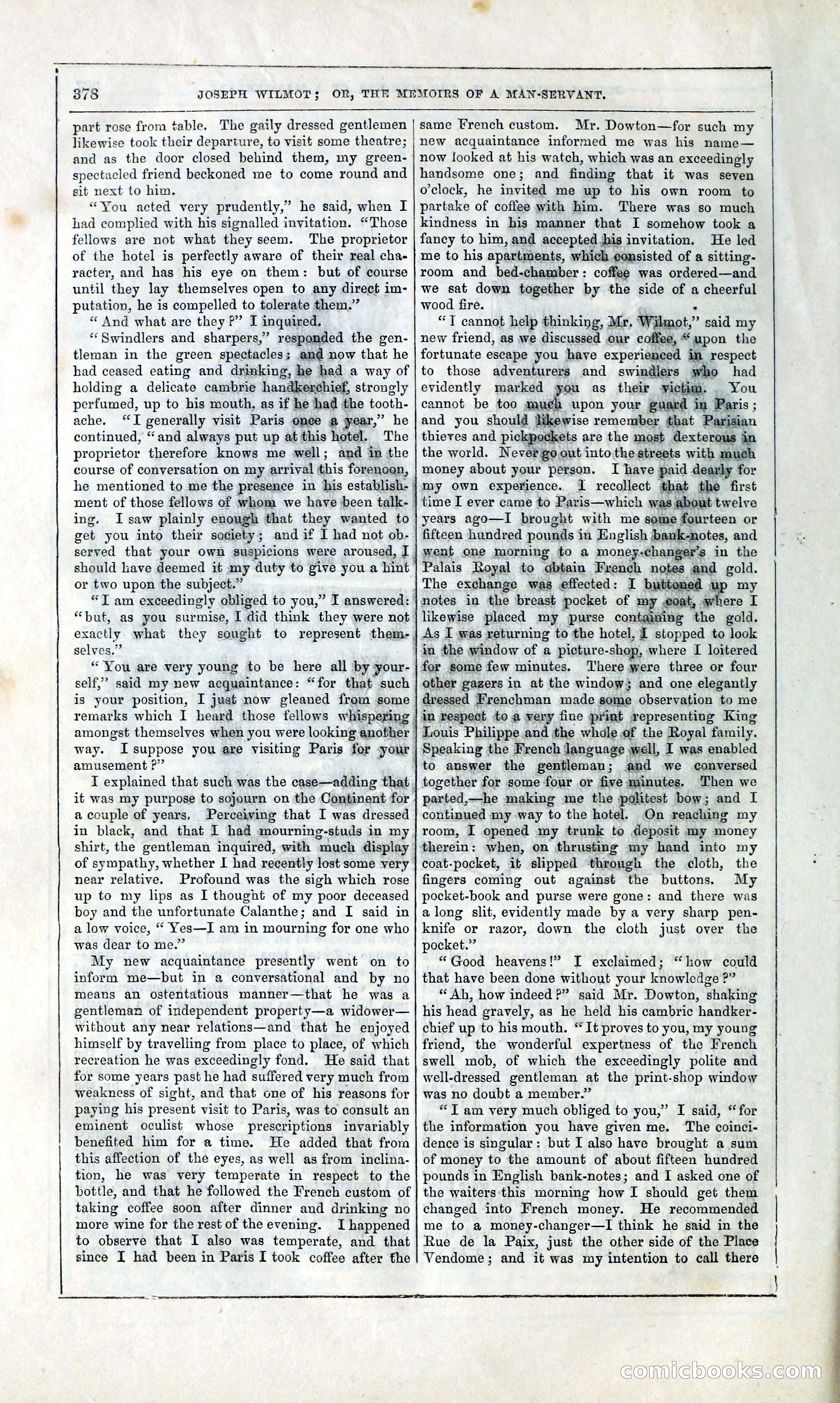 Joseph Wilmot, or, The Memoirs of a Man-Servant — page 391 of 394