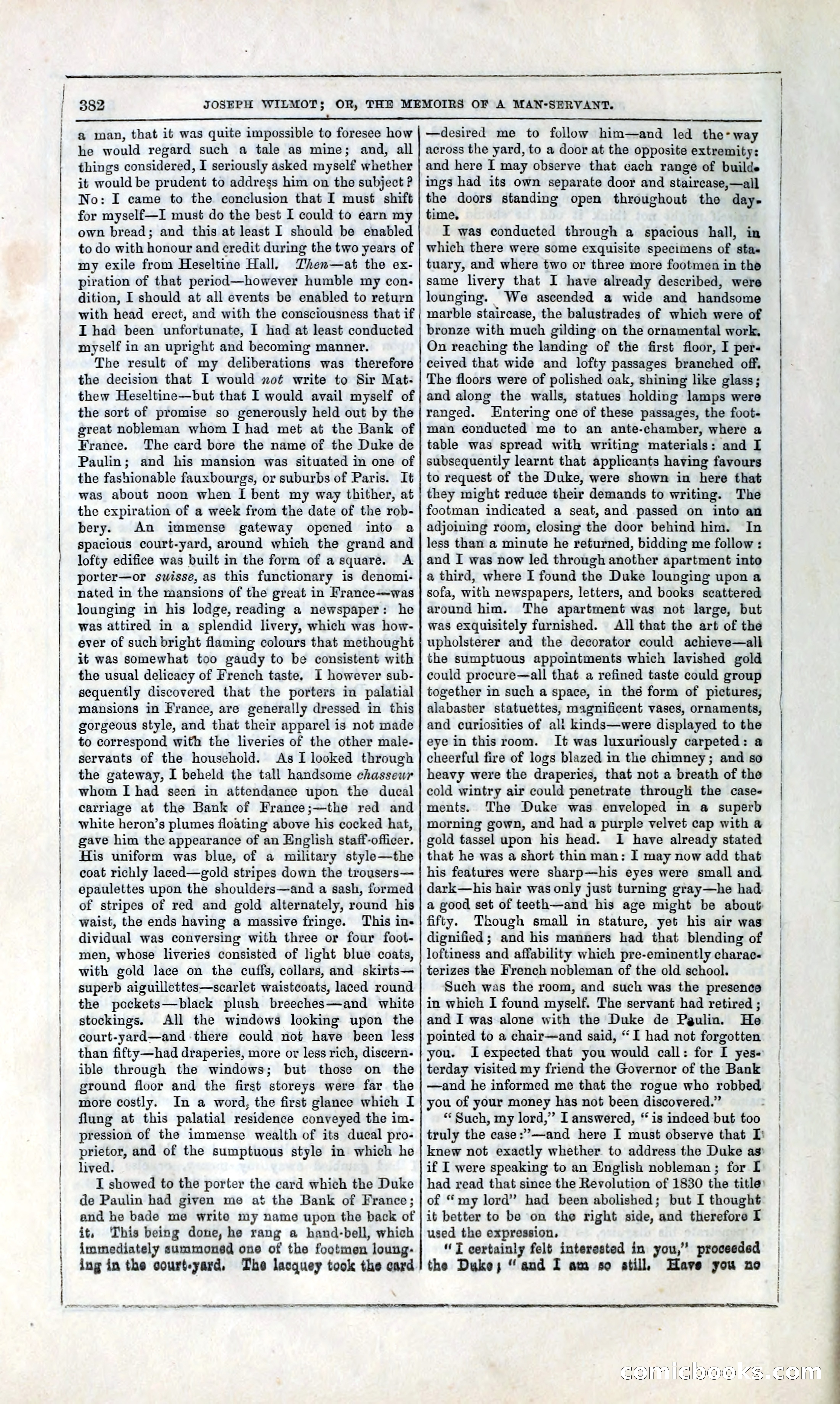 Joseph Wilmot, or, The Memoirs of a Man-Servant — page 395 of 394