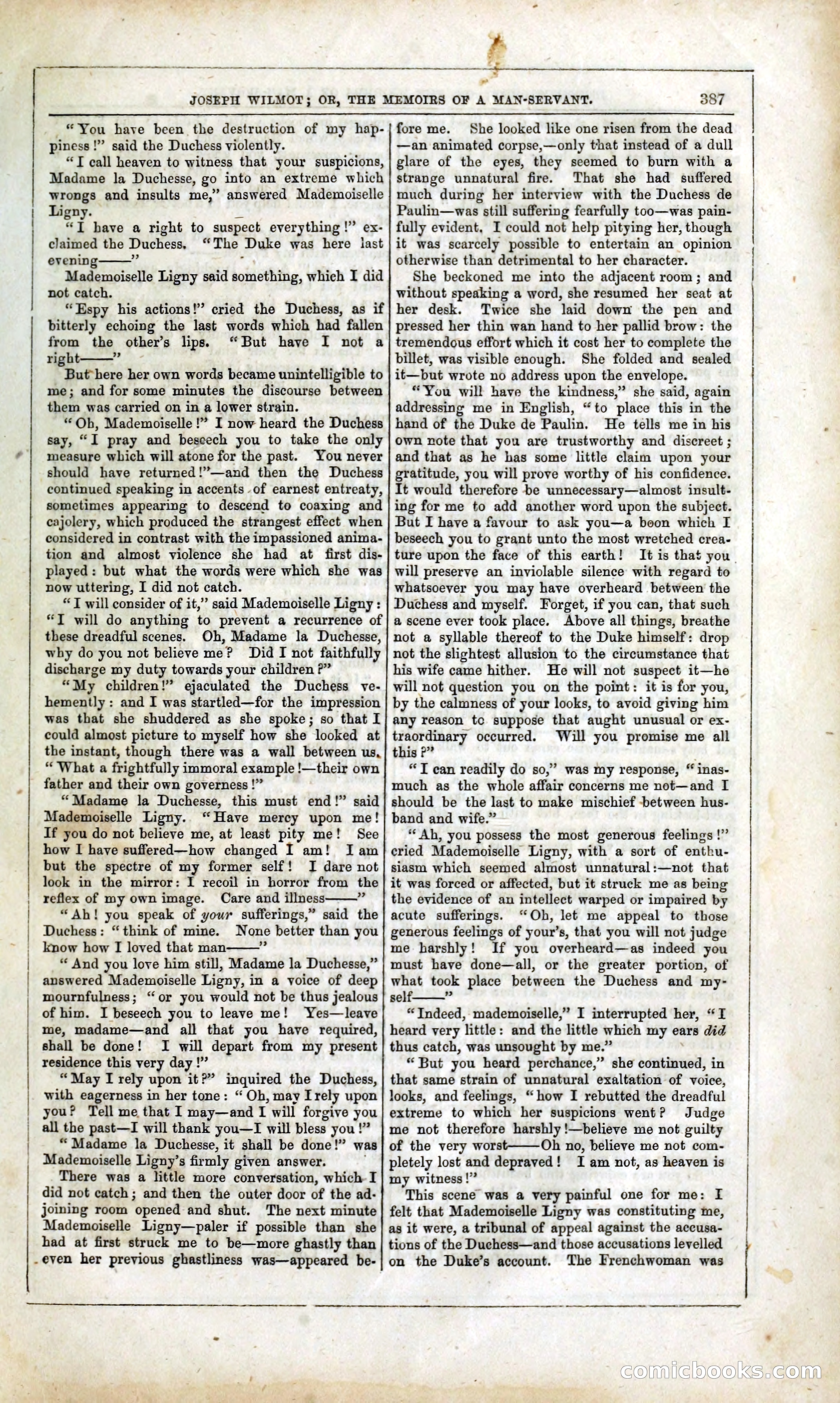 Joseph Wilmot, or, The Memoirs of a Man-Servant — page 400 of 394