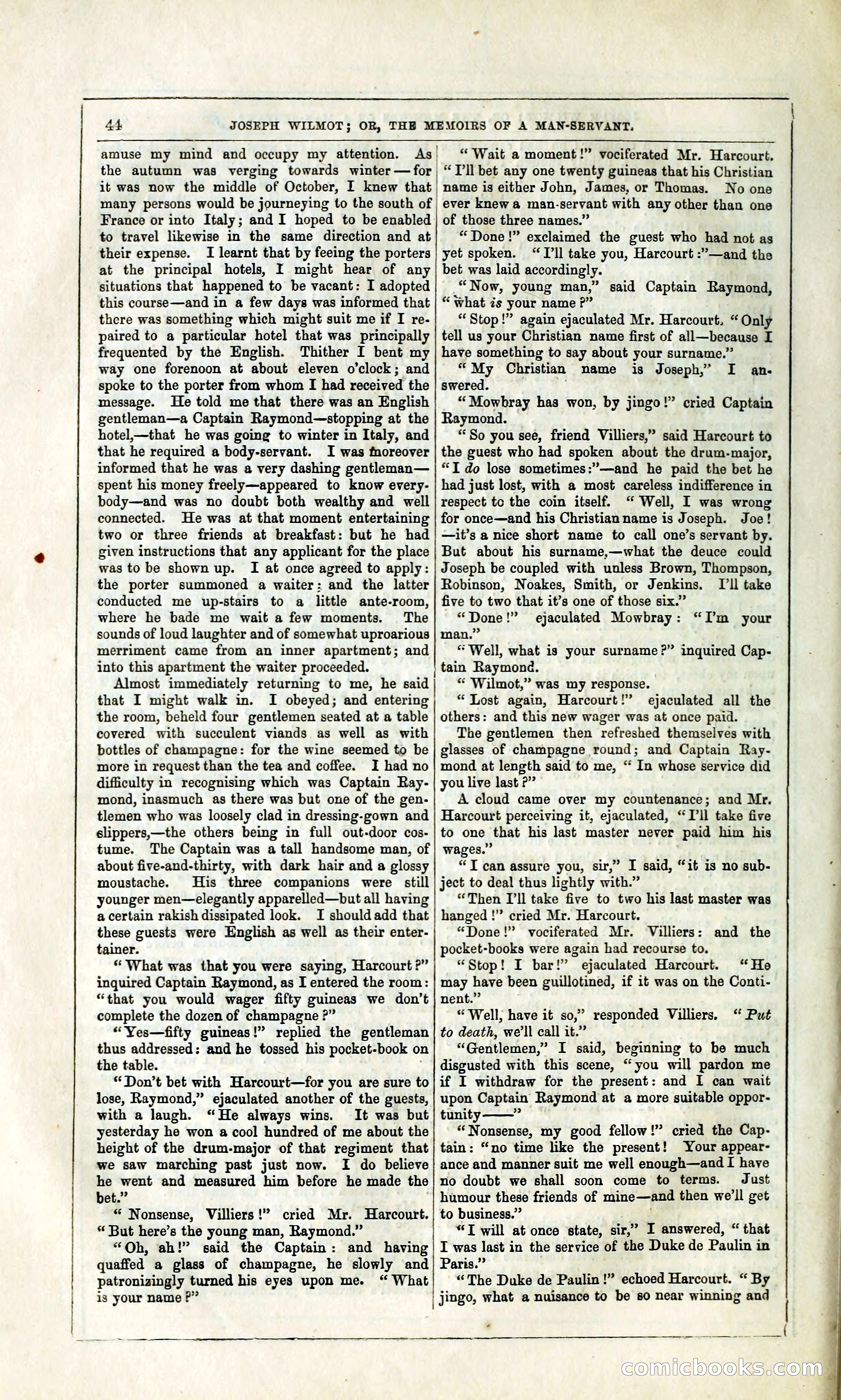 Joseph Wilmot, or, The Memoirs of a Man-Servant — page 57 of 399