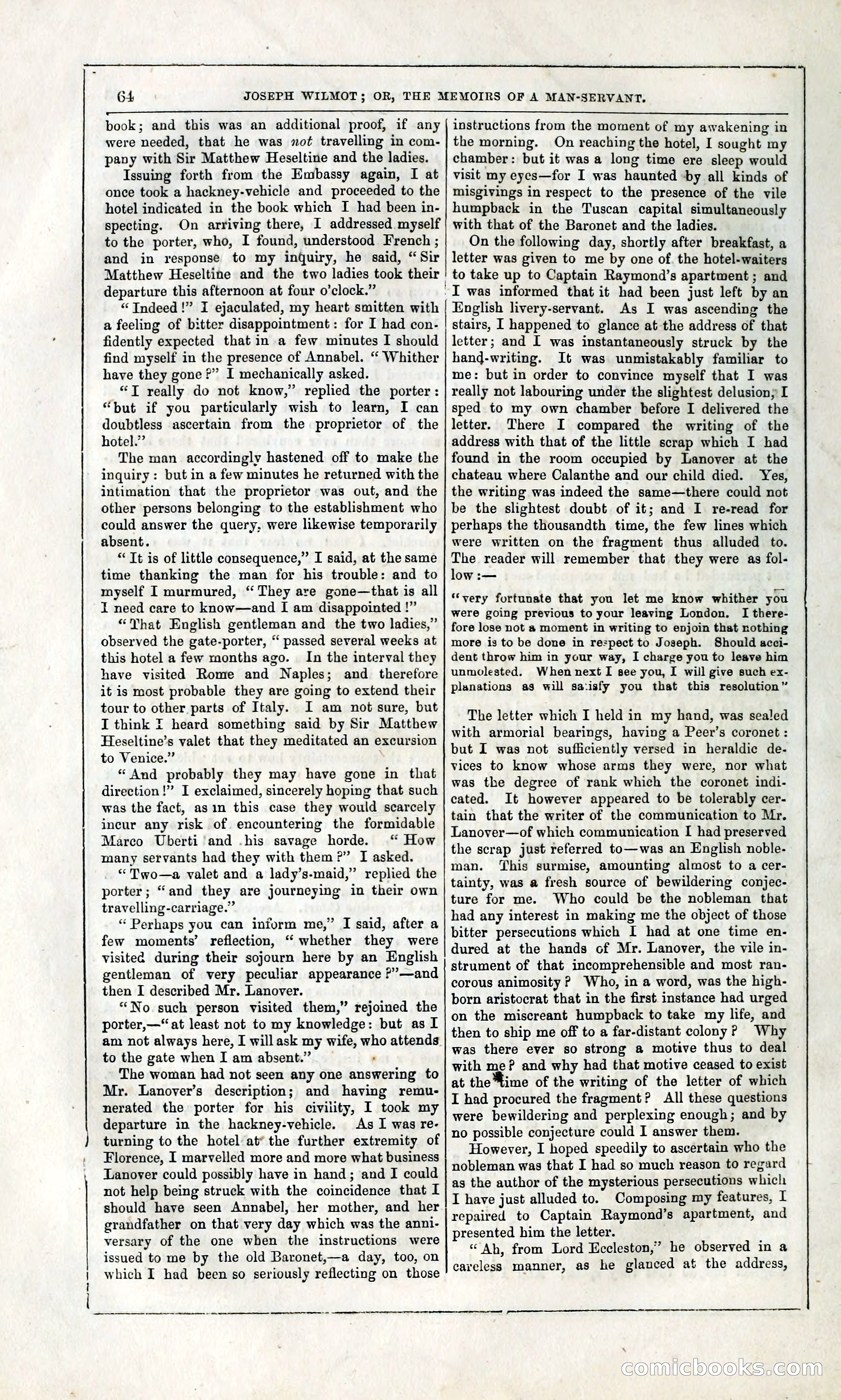 Joseph Wilmot, or, The Memoirs of a Man-Servant — page 77 of 399