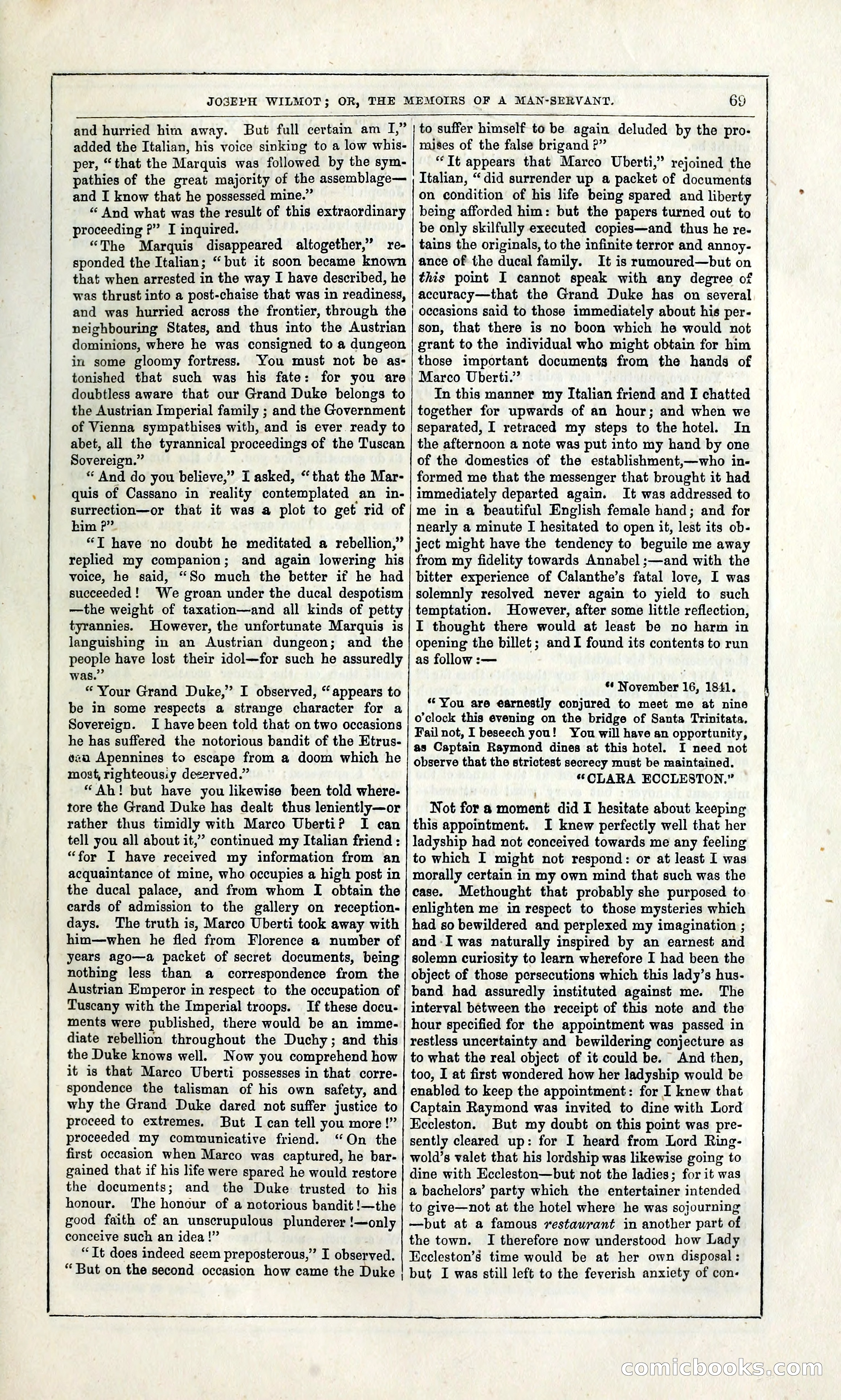 Joseph Wilmot, or, The Memoirs of a Man-Servant — page 82 of 399