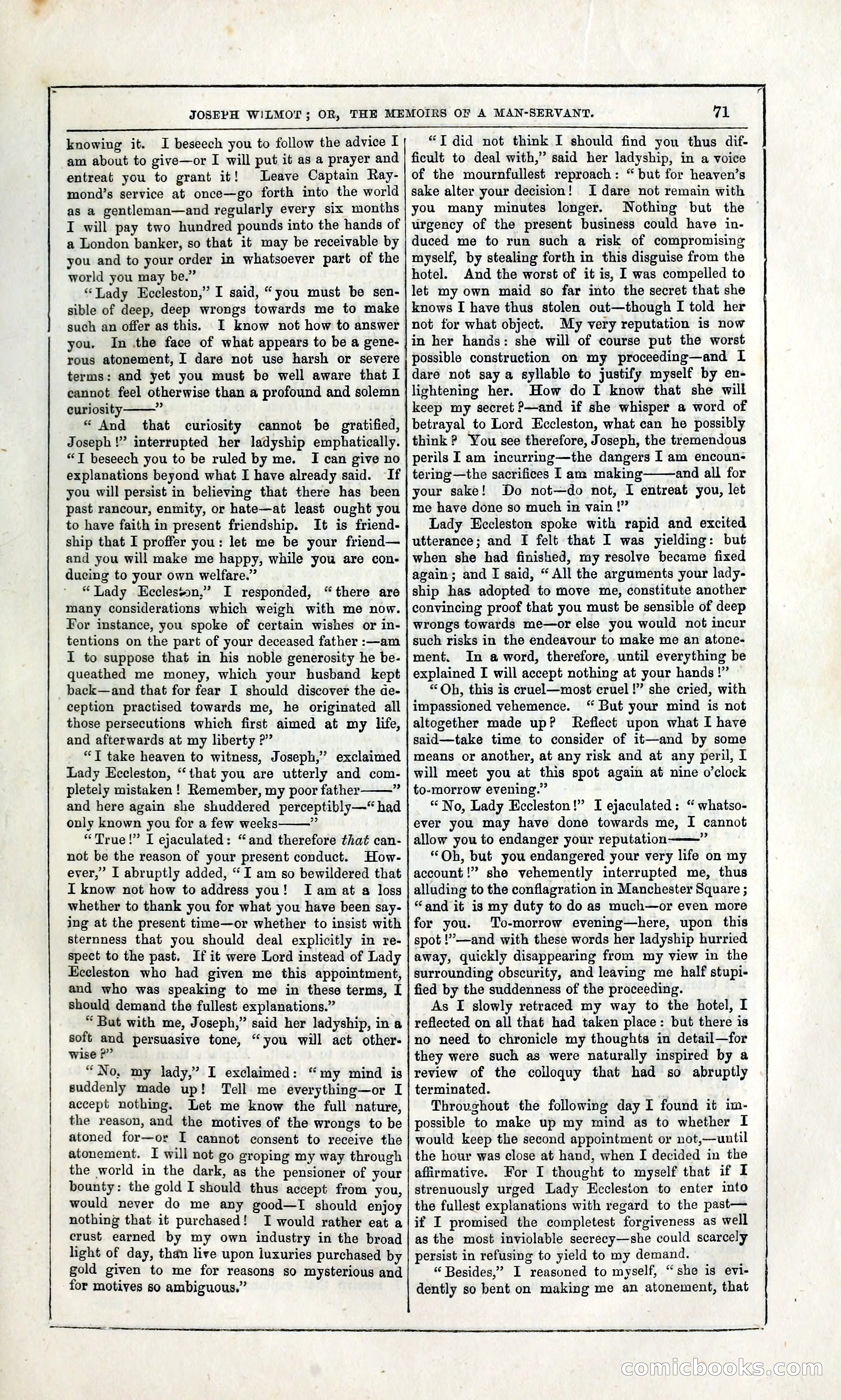 Joseph Wilmot, or, The Memoirs of a Man-Servant — page 84 of 399