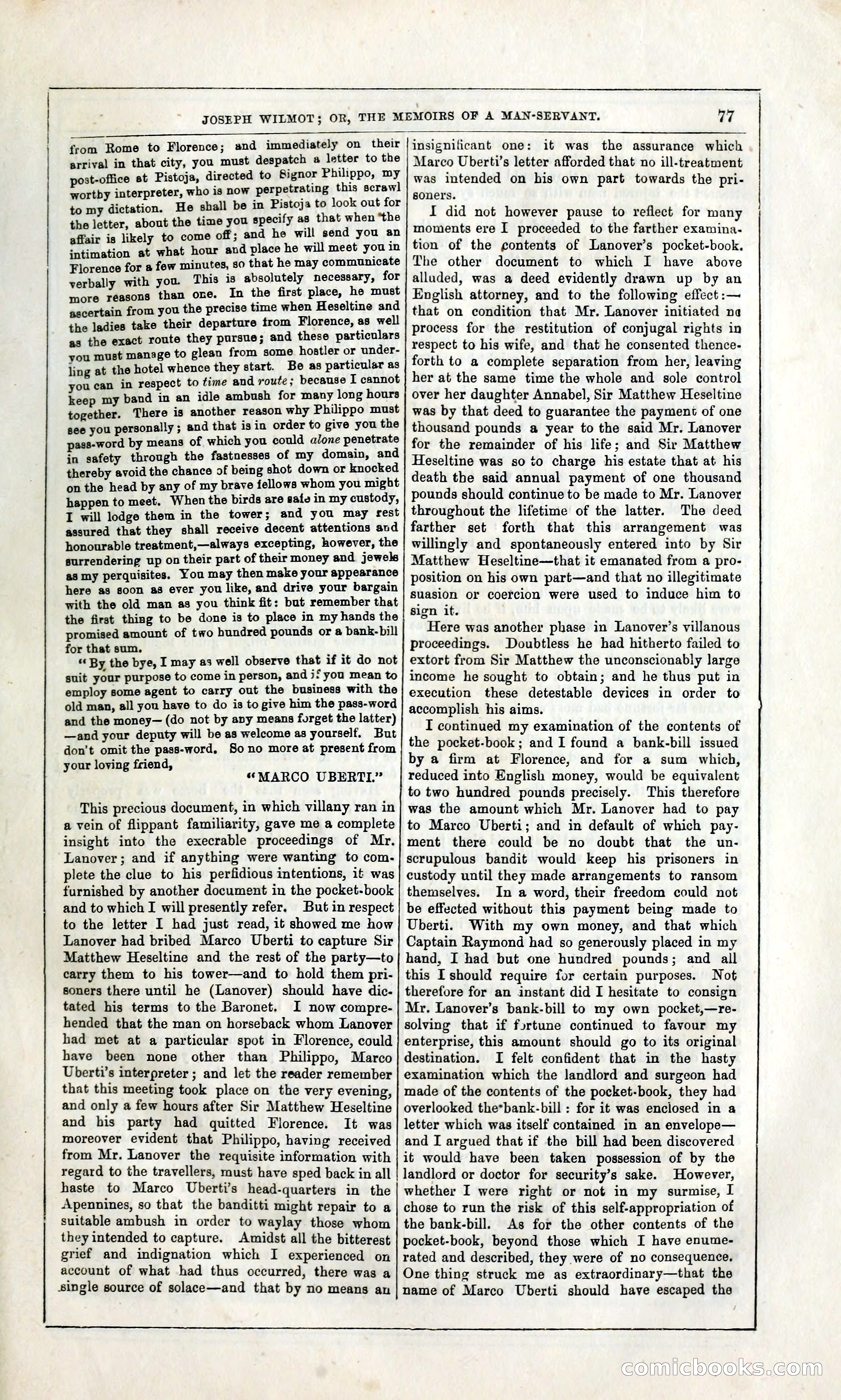 Joseph Wilmot, or, The Memoirs of a Man-Servant — page 90 of 399