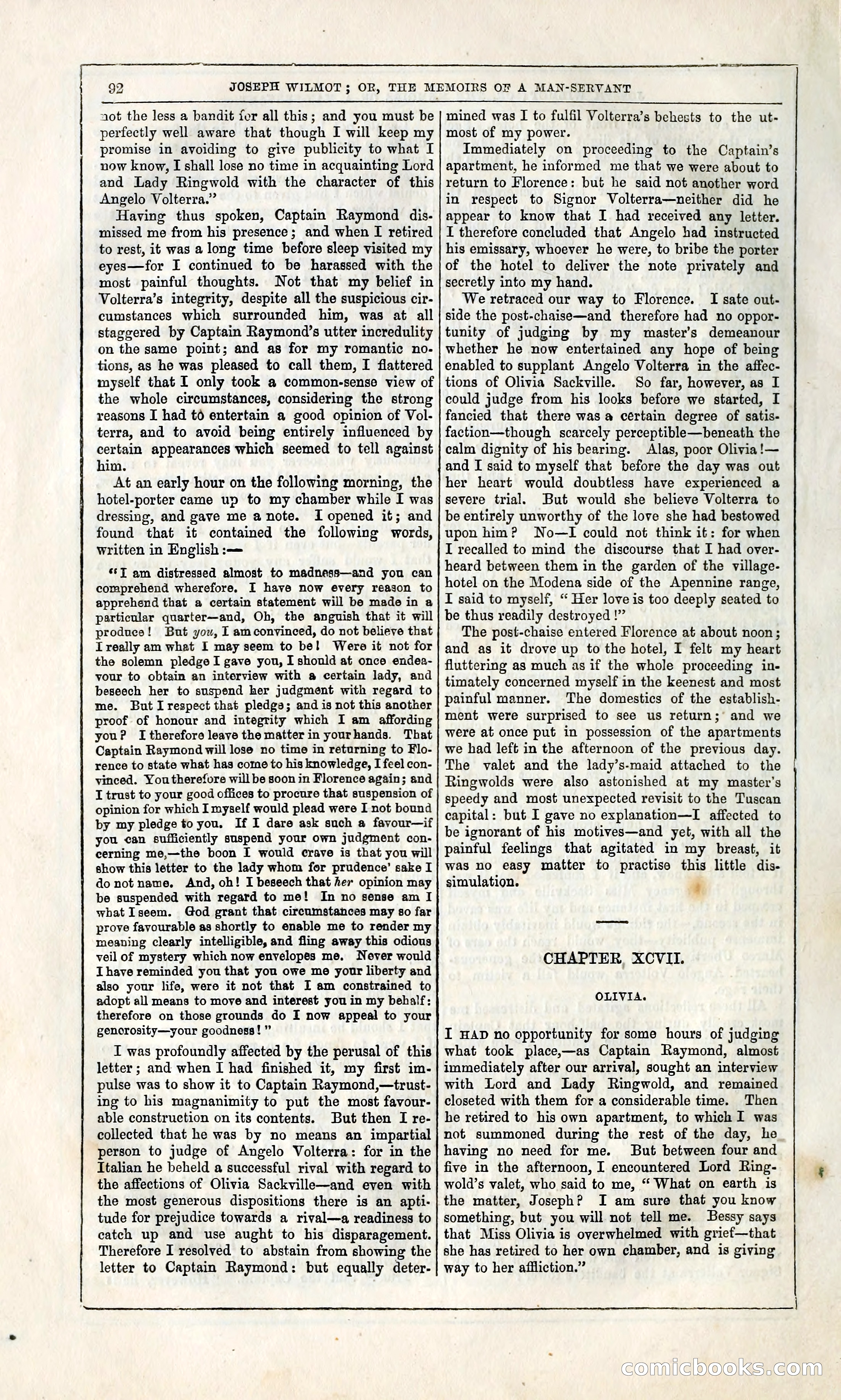 Joseph Wilmot, or, The Memoirs of a Man-Servant — page 105 of 399