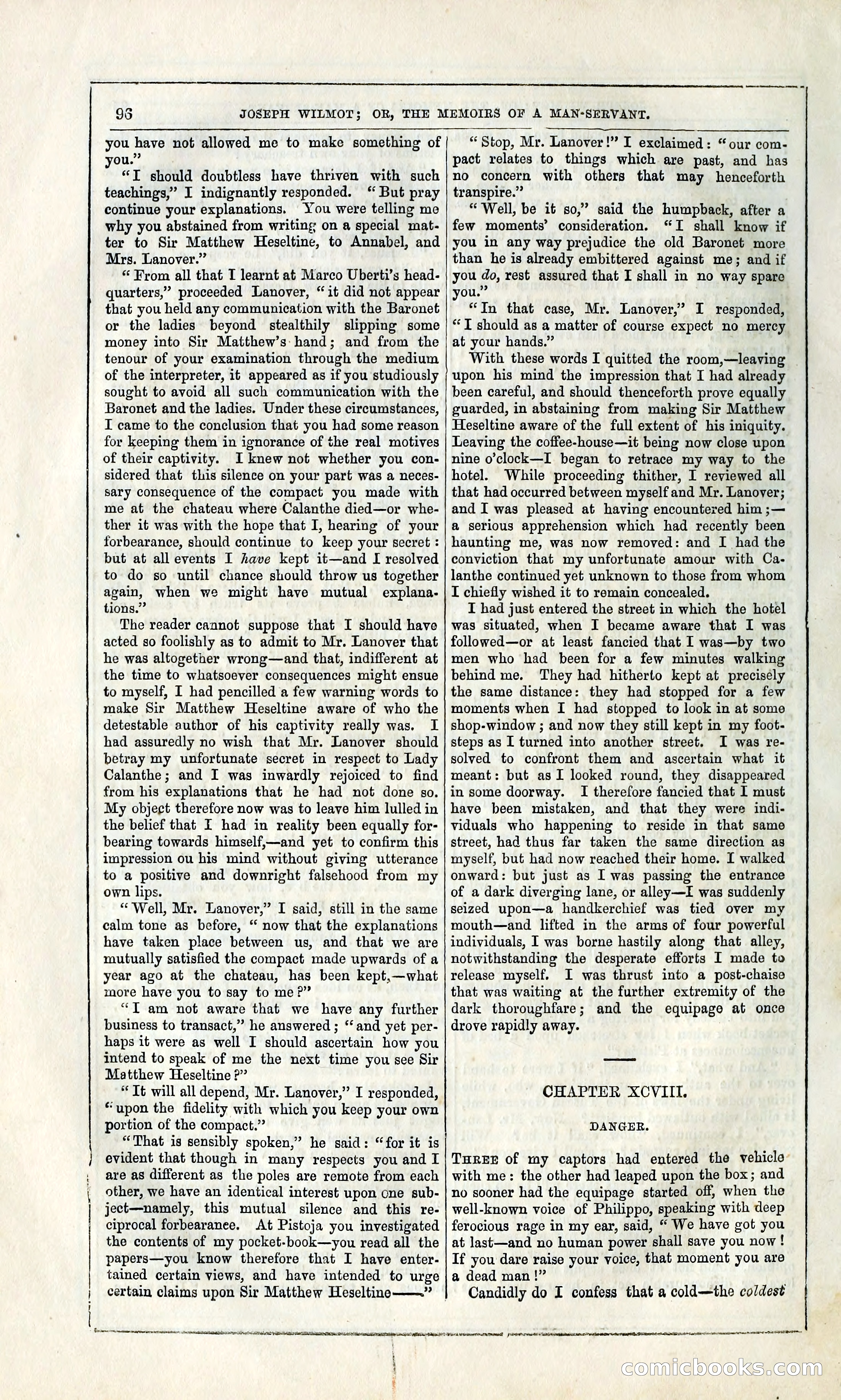 Joseph Wilmot, or, The Memoirs of a Man-Servant — page 109 of 399