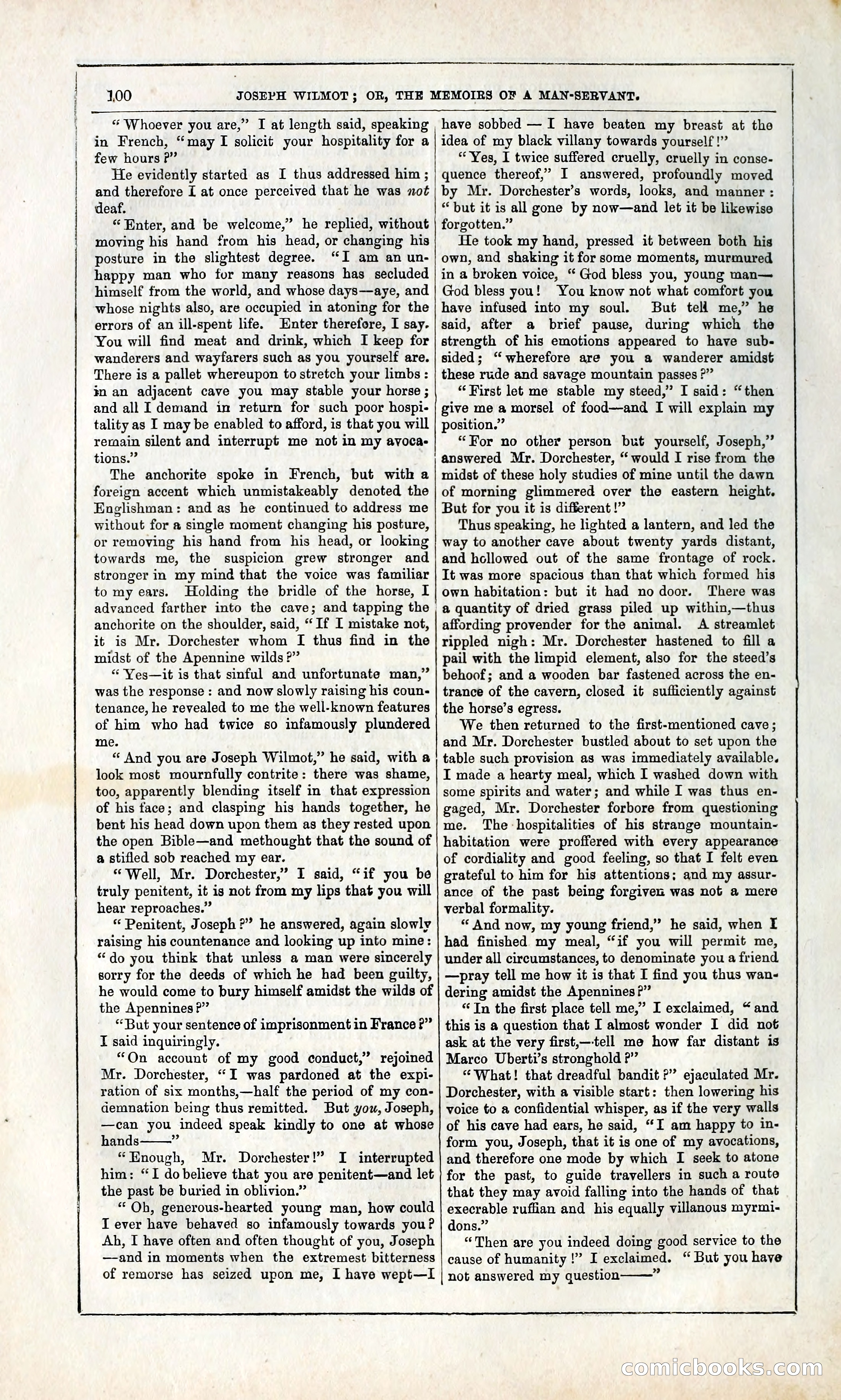 Joseph Wilmot, or, The Memoirs of a Man-Servant — page 113 of 399
