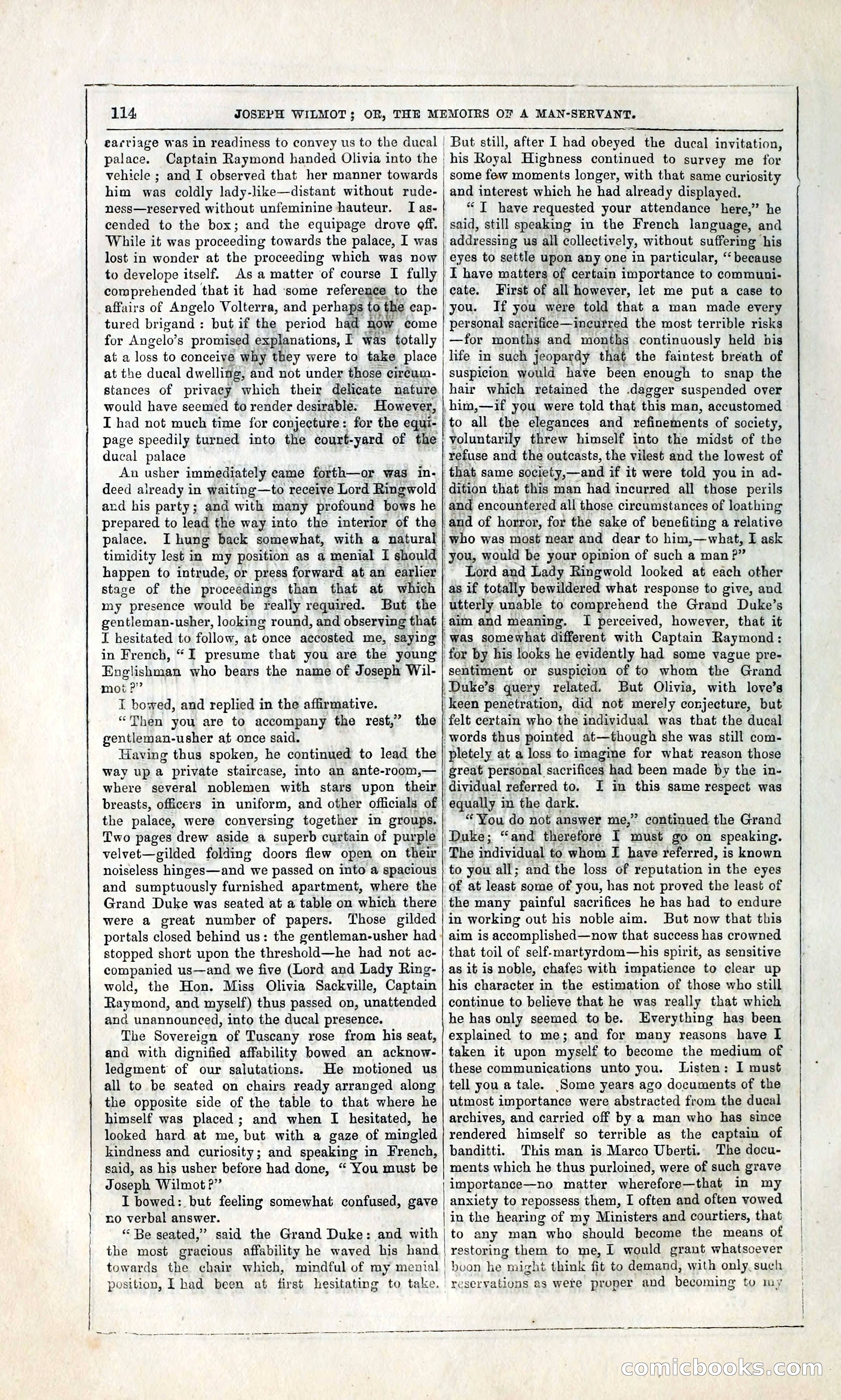 Joseph Wilmot, or, The Memoirs of a Man-Servant — page 127 of 399