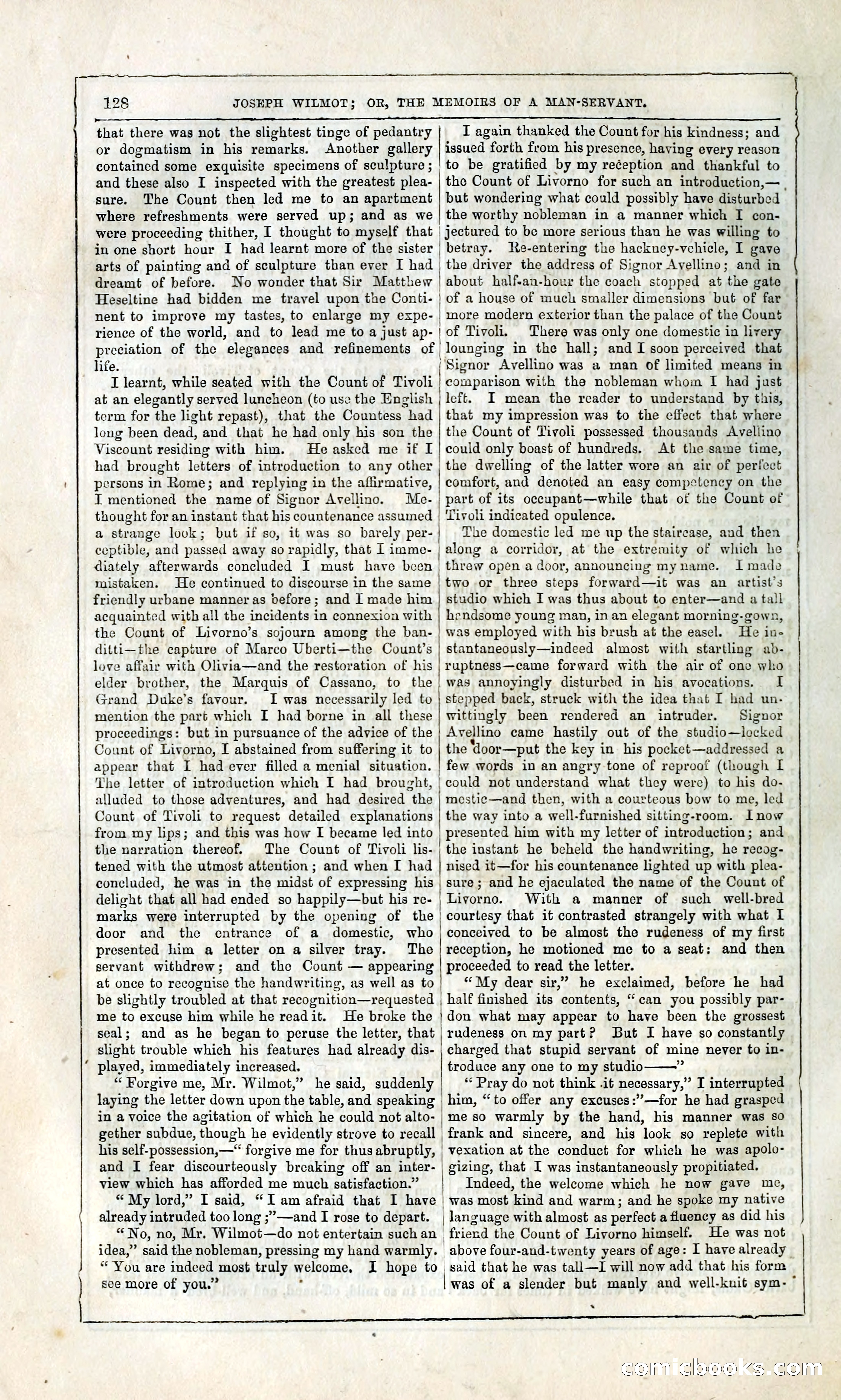 Joseph Wilmot, or, The Memoirs of a Man-Servant — page 141 of 399