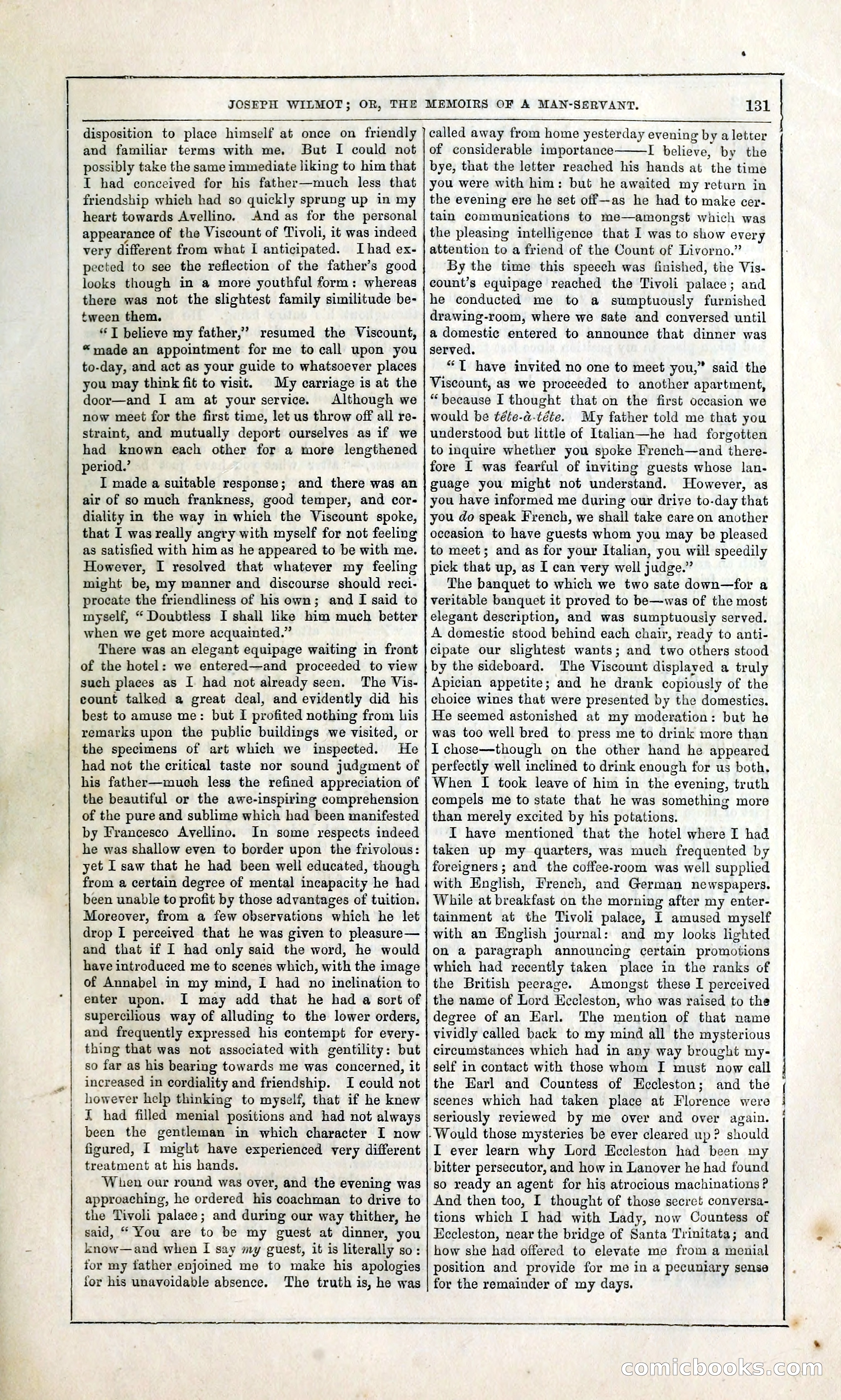 Joseph Wilmot, or, The Memoirs of a Man-Servant — page 144 of 399