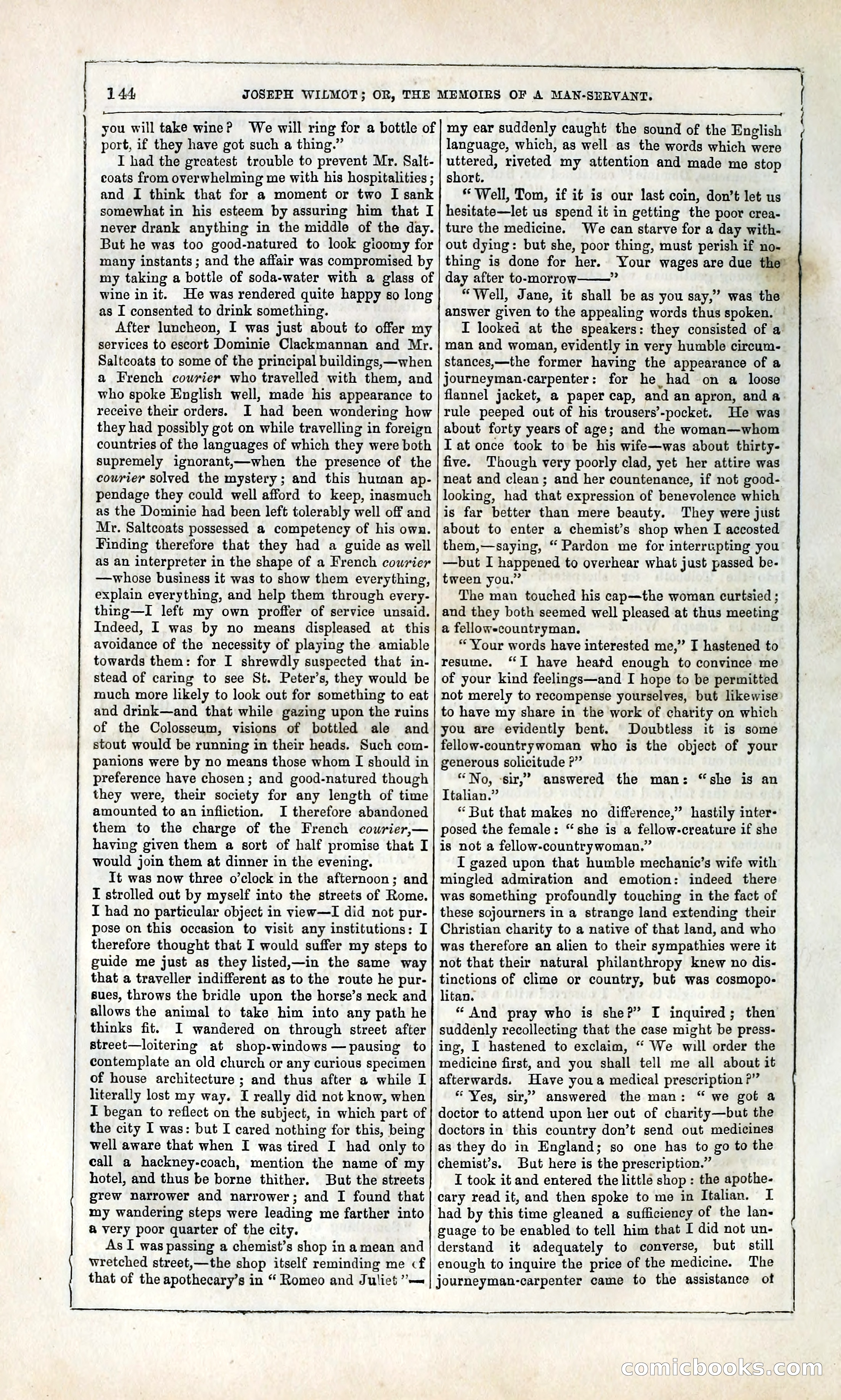 Joseph Wilmot, or, The Memoirs of a Man-Servant — page 157 of 399