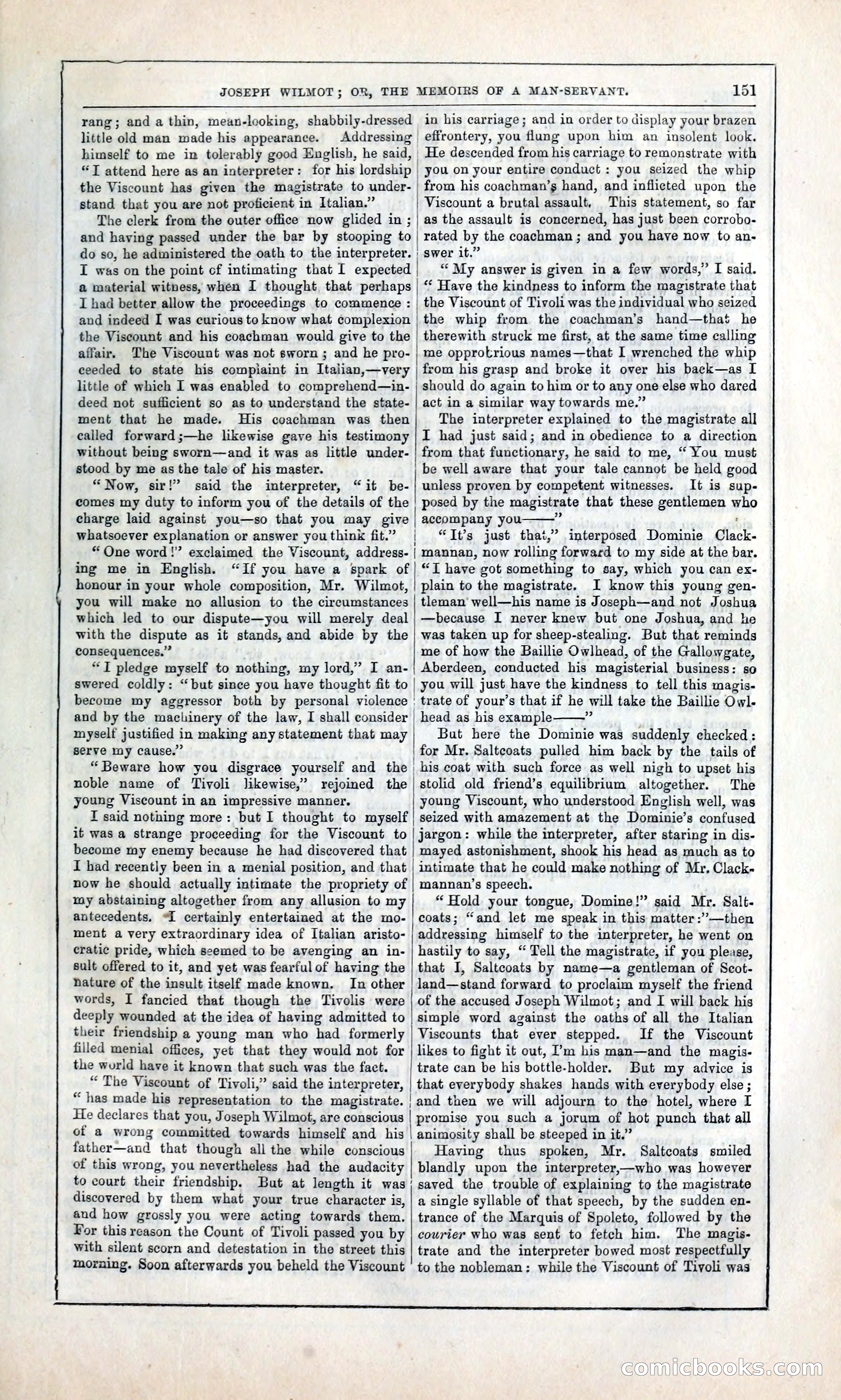Joseph Wilmot, or, The Memoirs of a Man-Servant — page 164 of 399