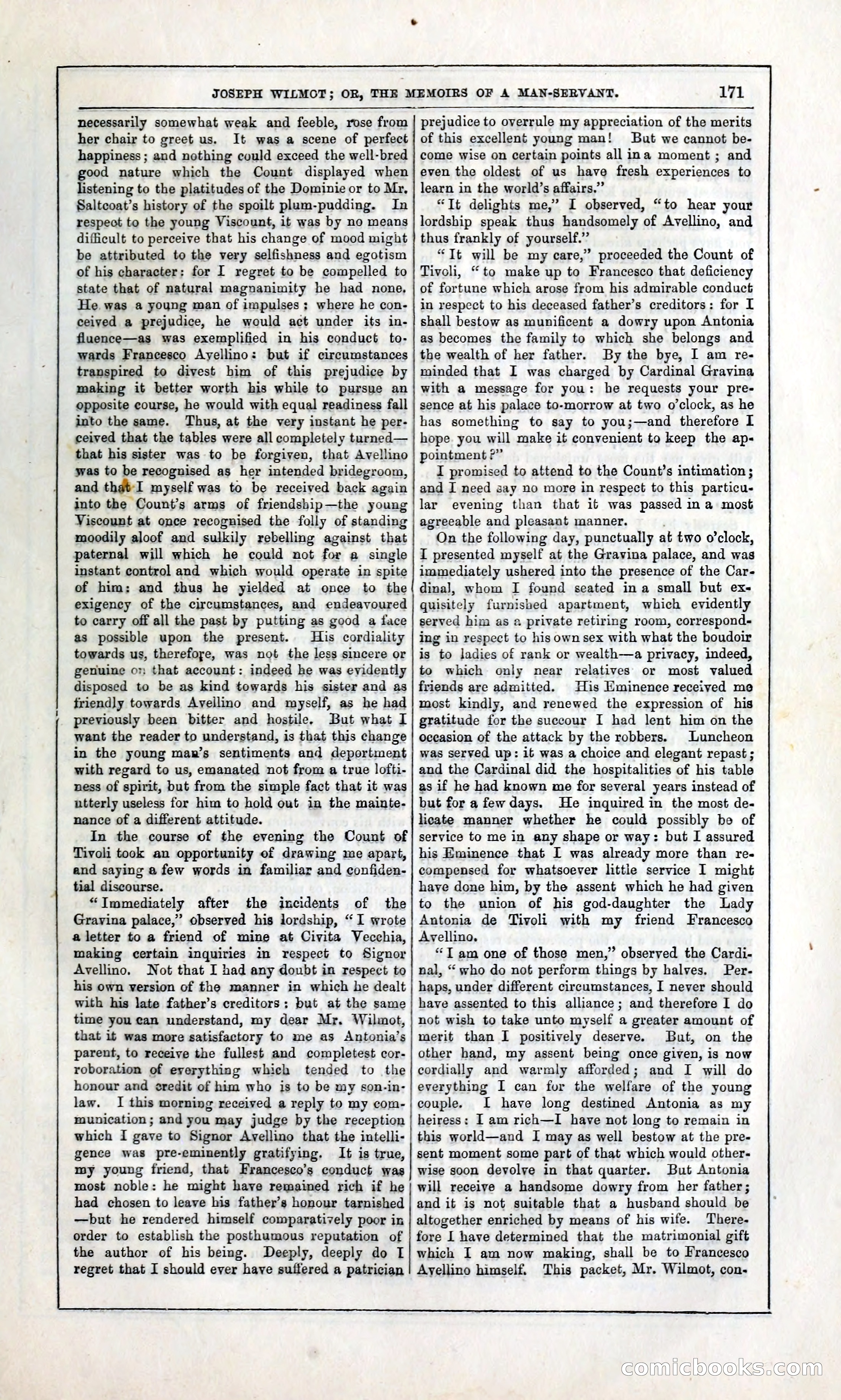 Joseph Wilmot, or, The Memoirs of a Man-Servant — page 184 of 399