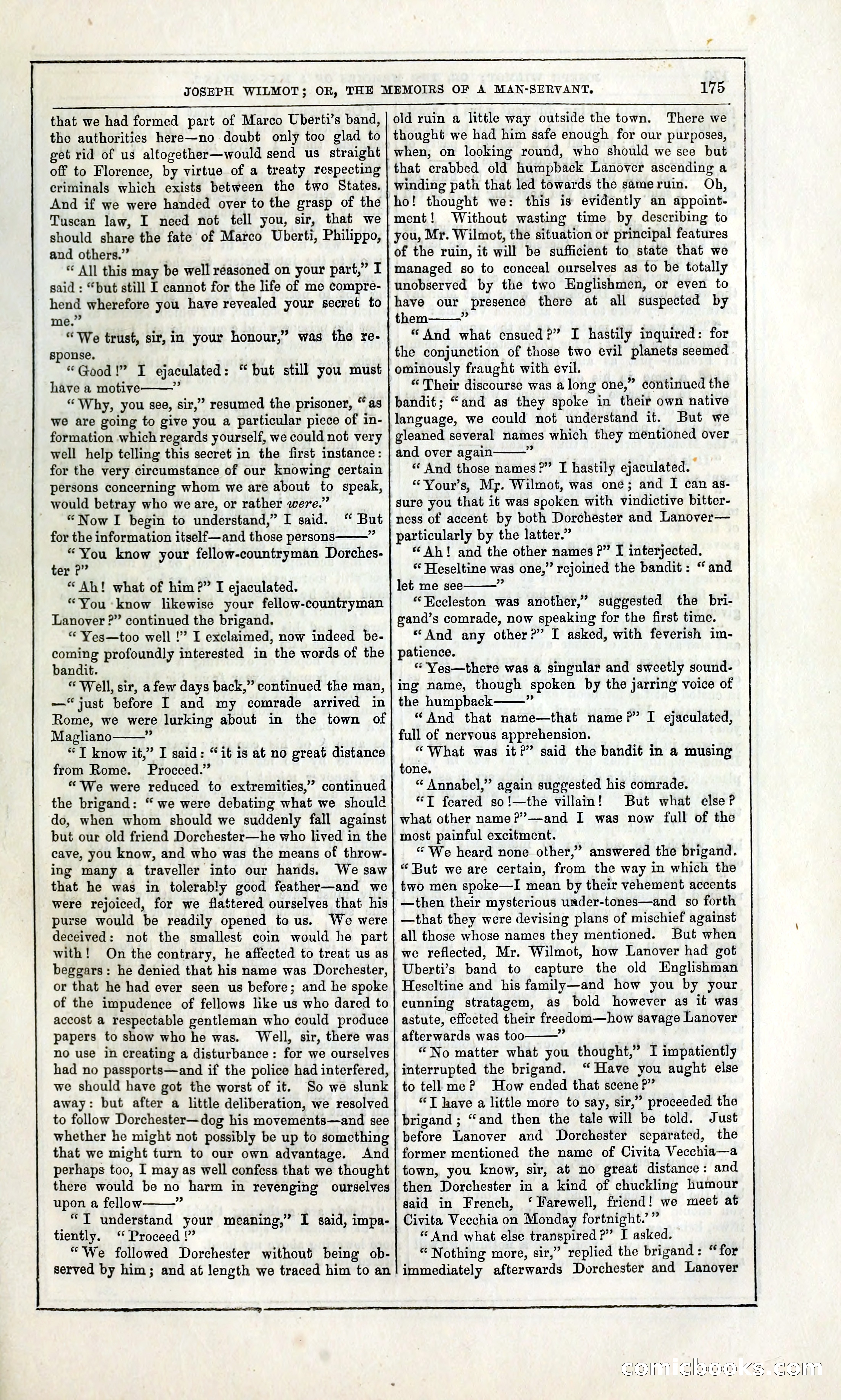 Joseph Wilmot, or, The Memoirs of a Man-Servant — page 188 of 399