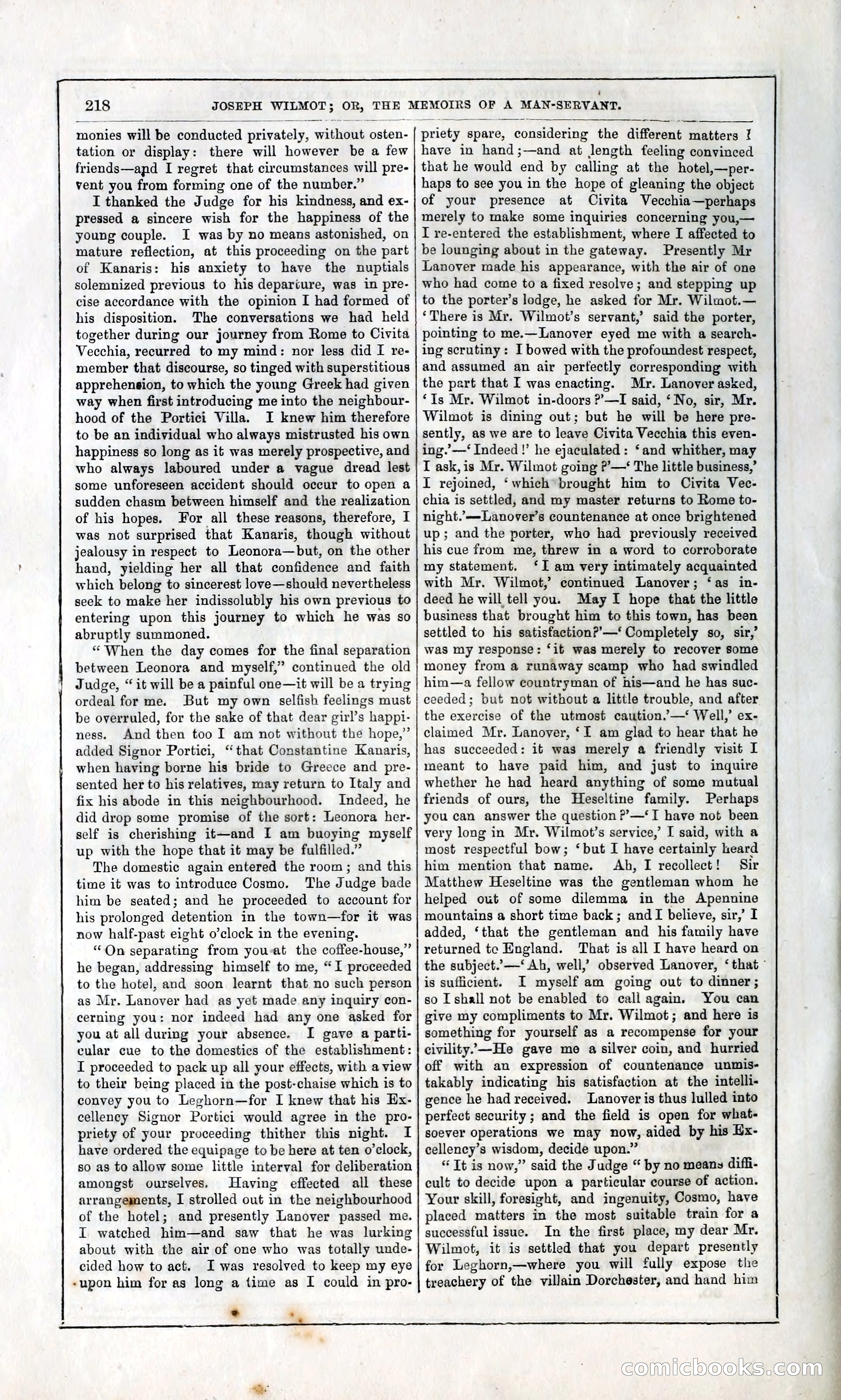 Joseph Wilmot, or, The Memoirs of a Man-Servant — page 231 of 399