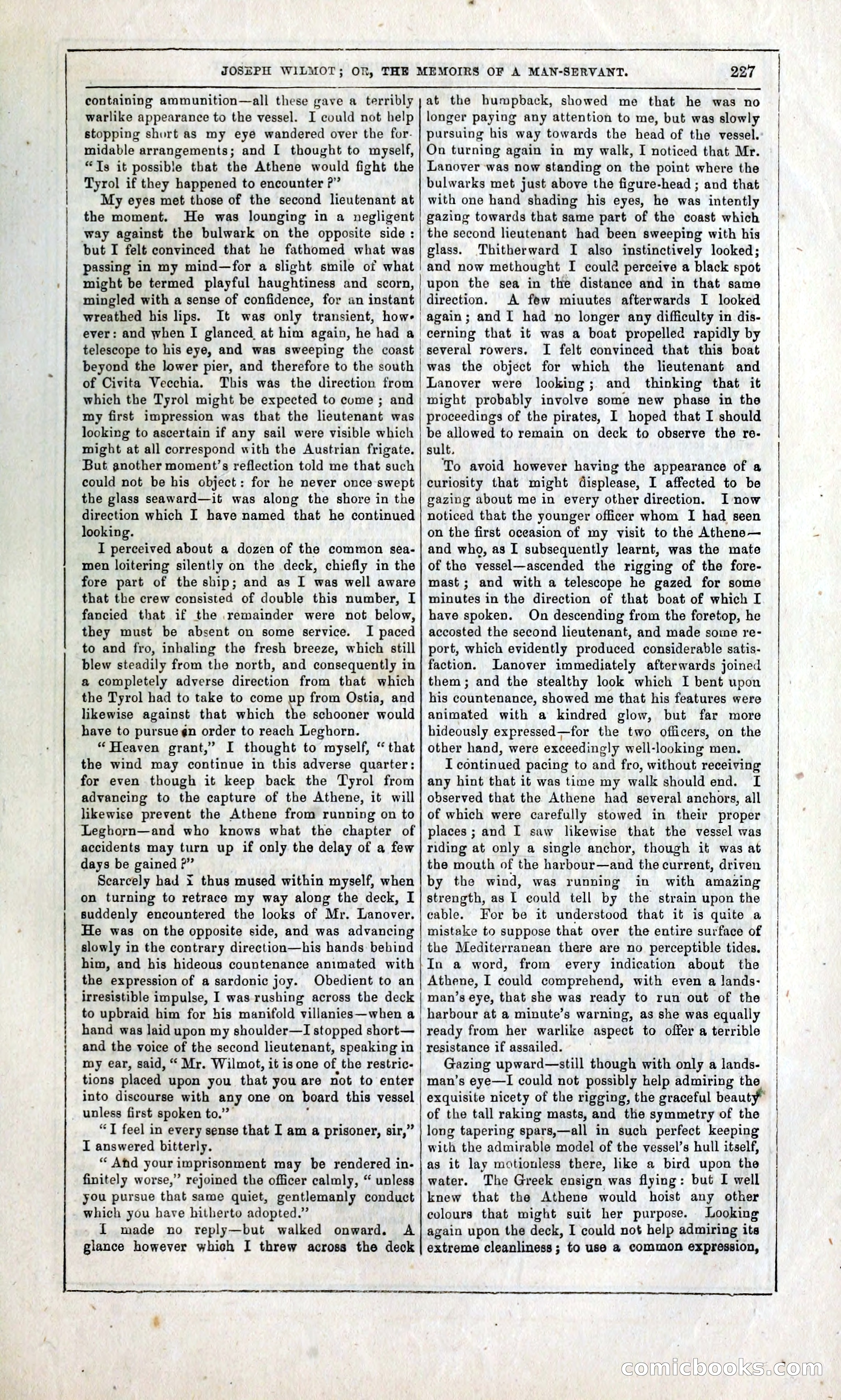 Joseph Wilmot, or, The Memoirs of a Man-Servant — page 240 of 399