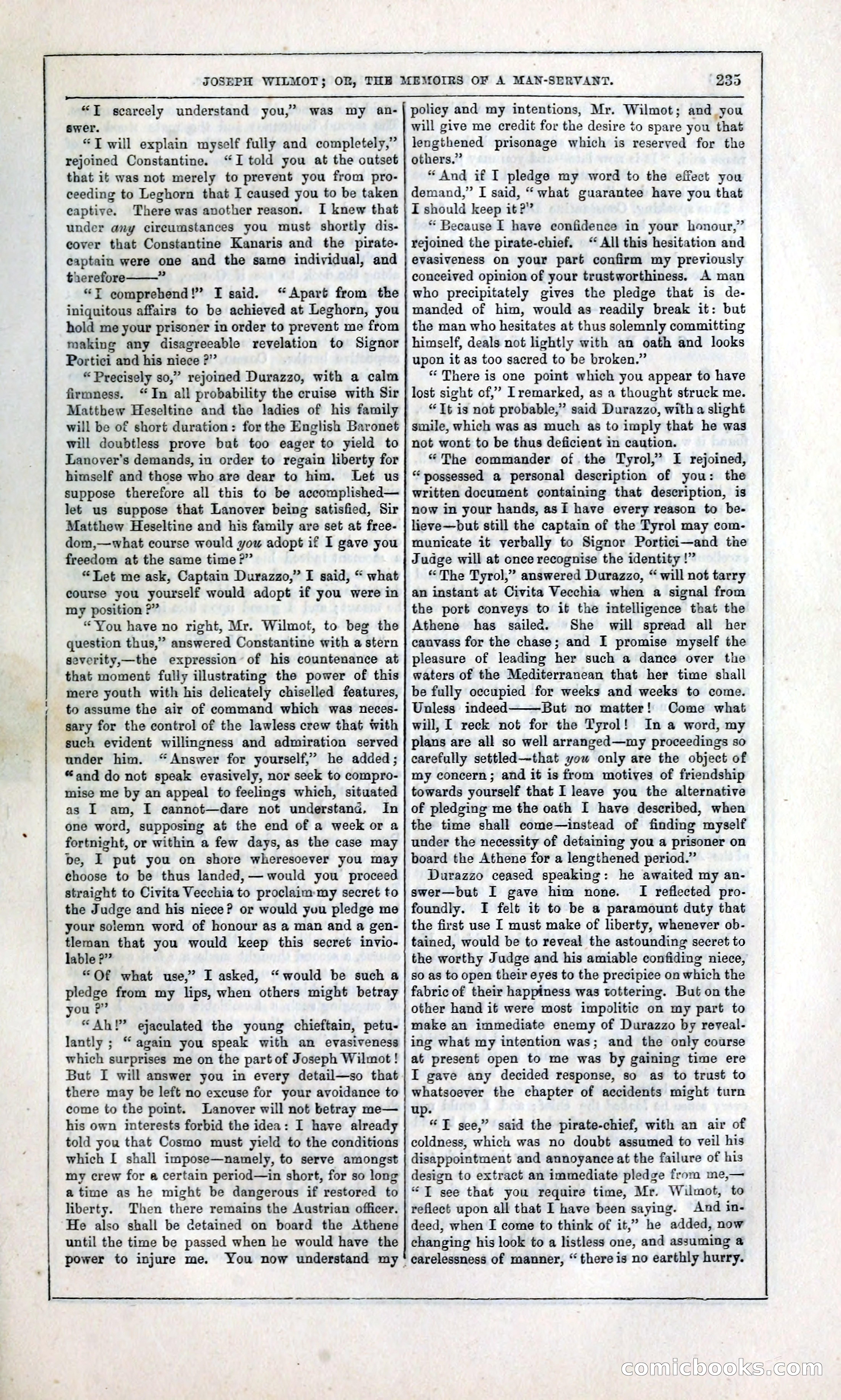 Joseph Wilmot, or, The Memoirs of a Man-Servant — page 248 of 399