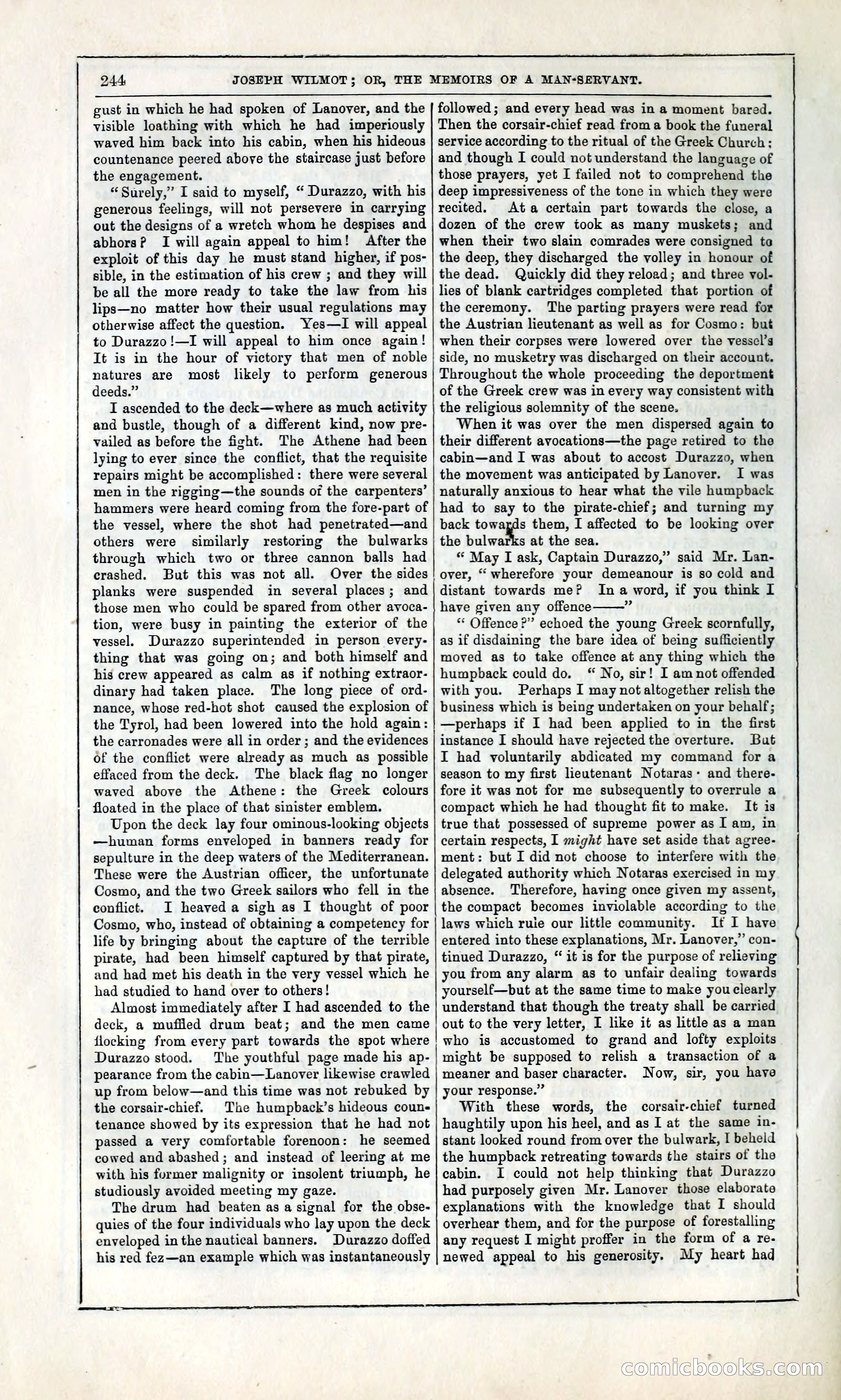 Joseph Wilmot, or, The Memoirs of a Man-Servant — page 257 of 399