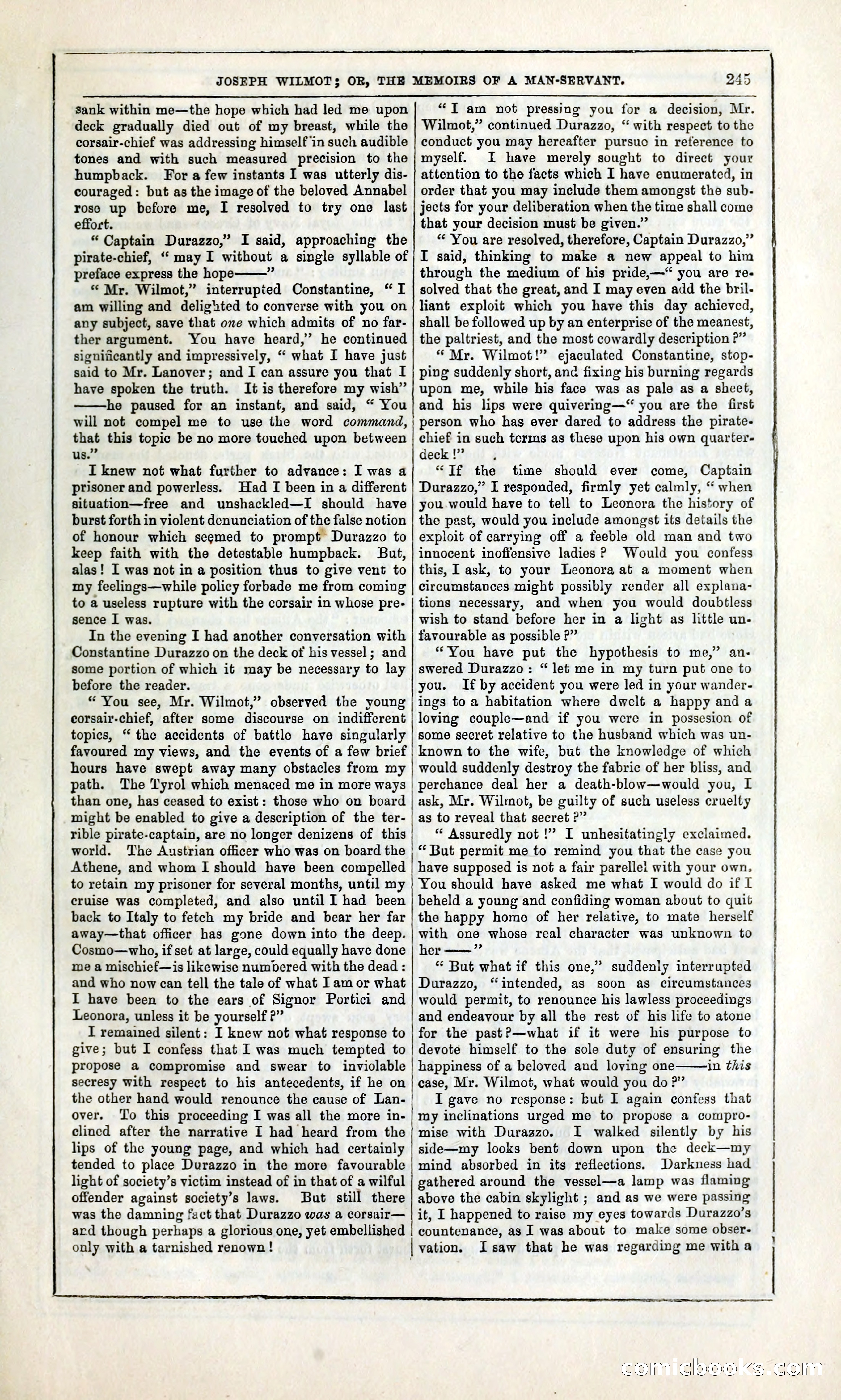 Joseph Wilmot, or, The Memoirs of a Man-Servant — page 258 of 399