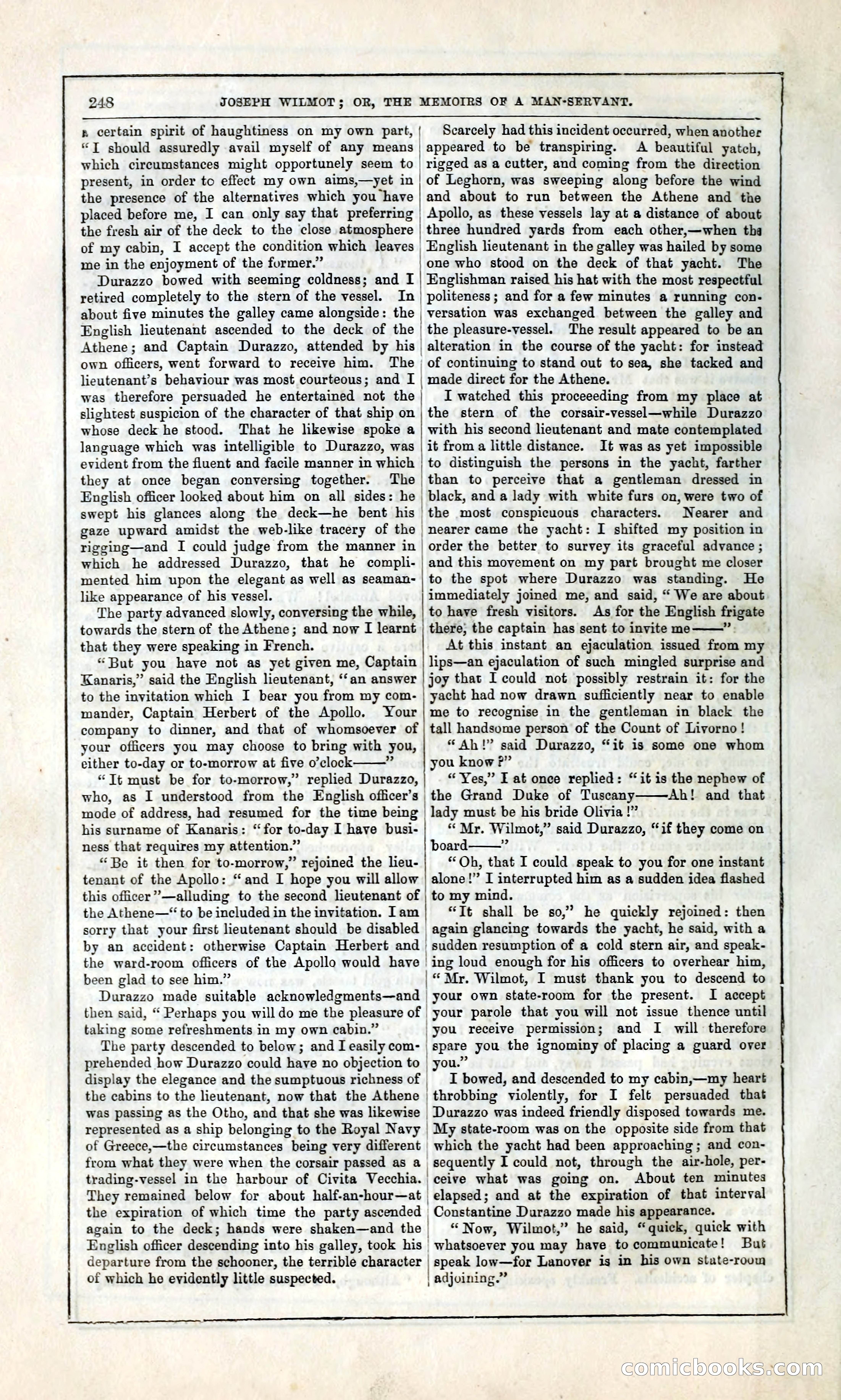Joseph Wilmot, or, The Memoirs of a Man-Servant — page 261 of 399