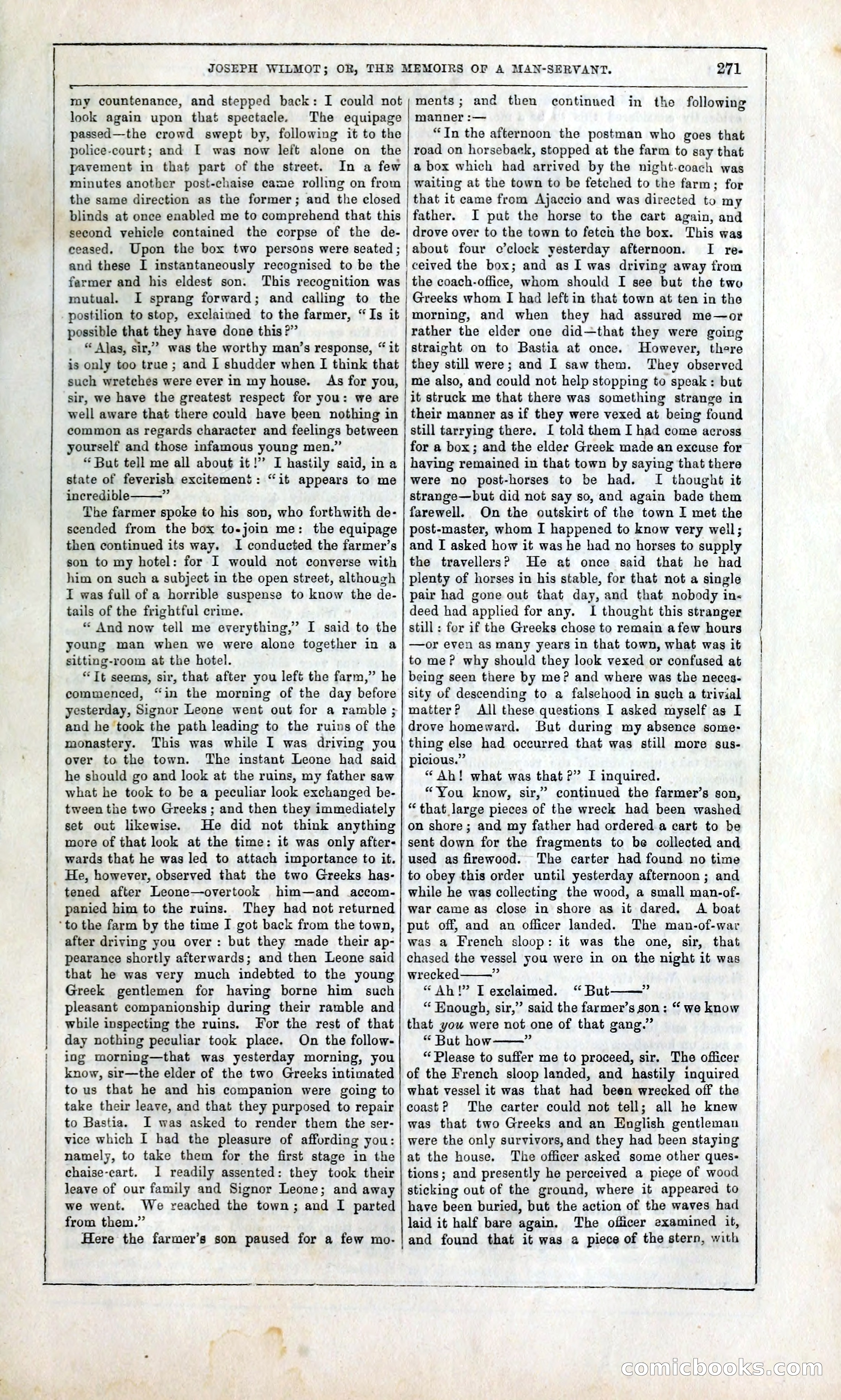 Joseph Wilmot, or, The Memoirs of a Man-Servant — page 284 of 399