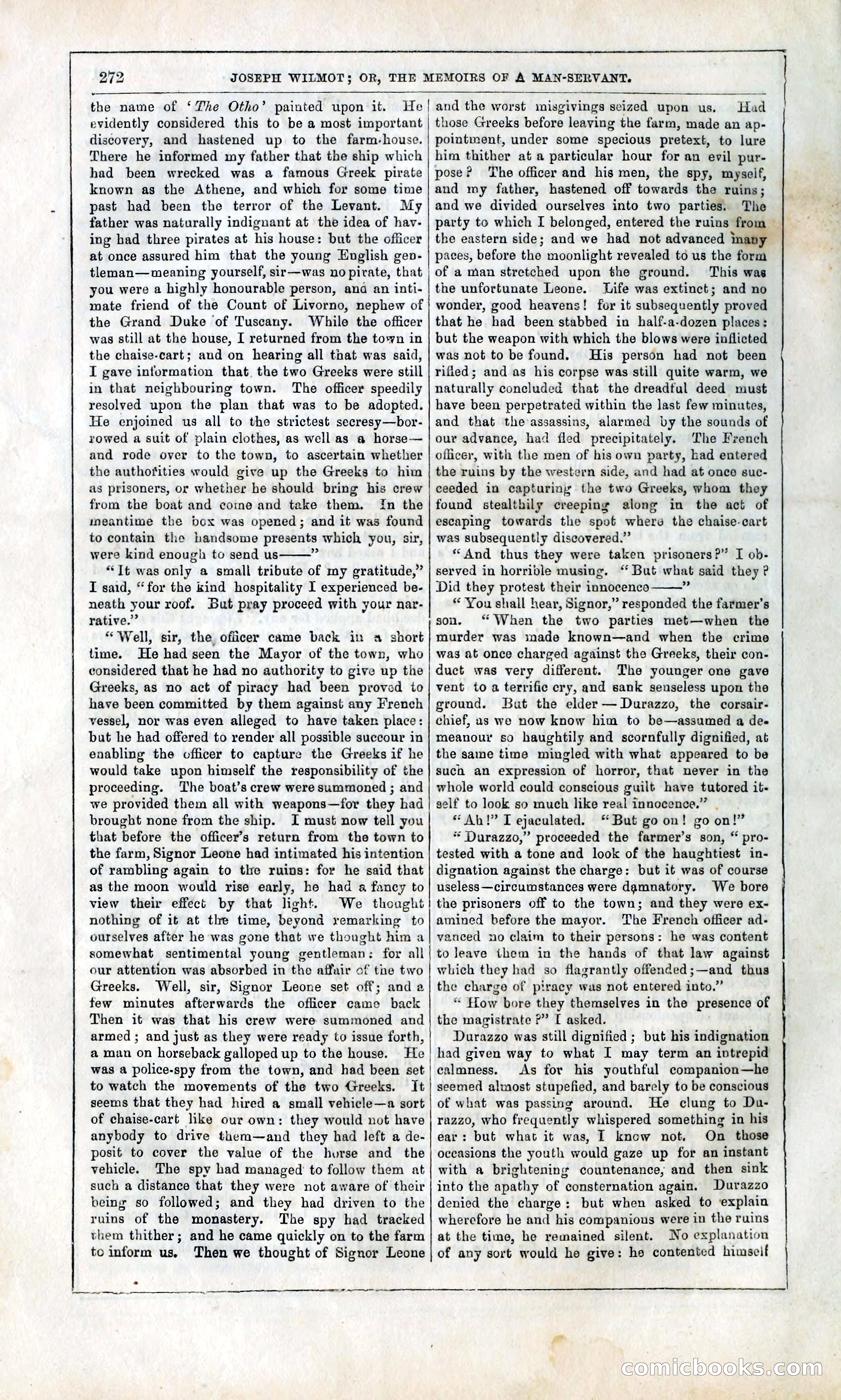 Joseph Wilmot, or, The Memoirs of a Man-Servant — page 285 of 399