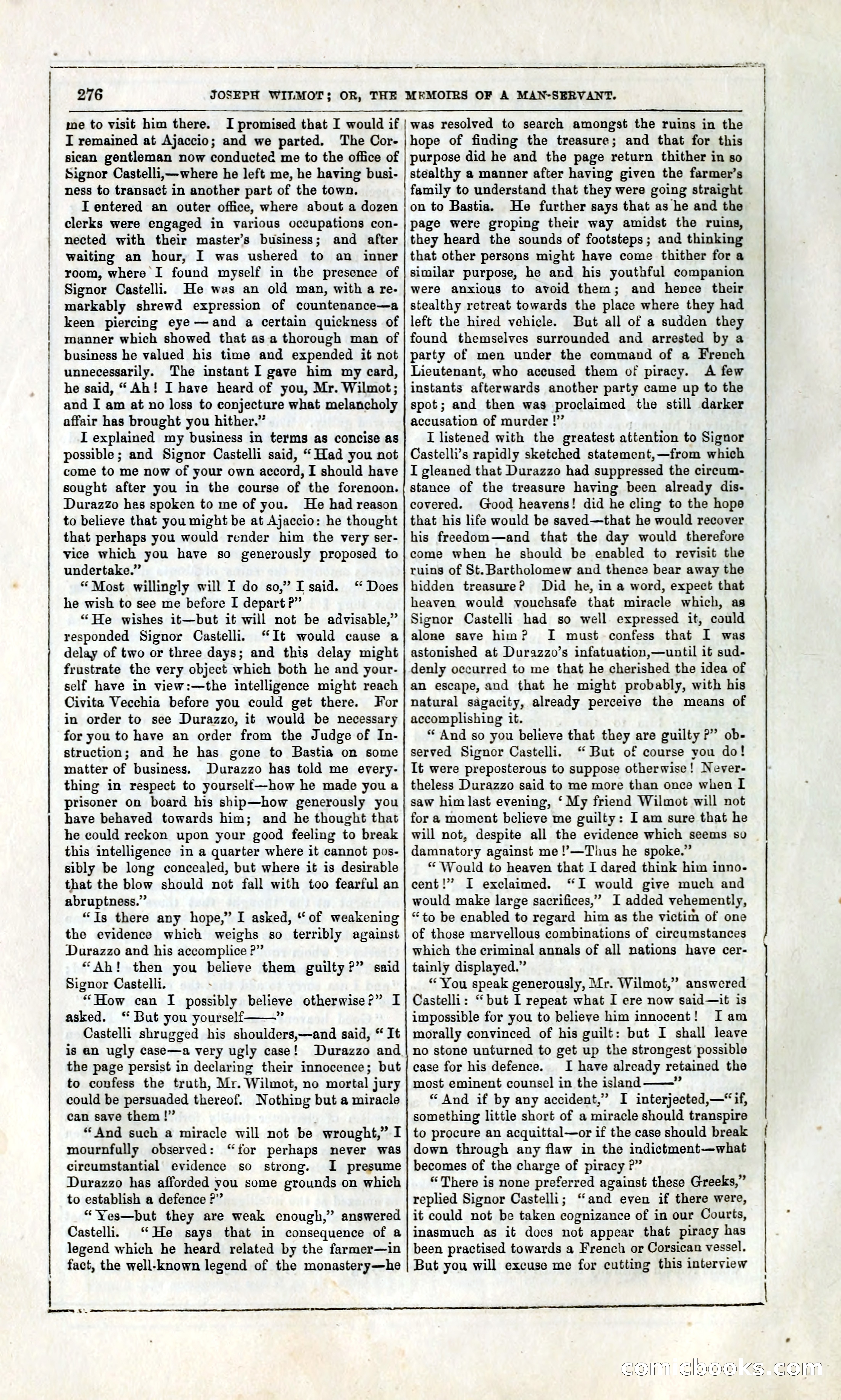 Joseph Wilmot, or, The Memoirs of a Man-Servant — page 289 of 399