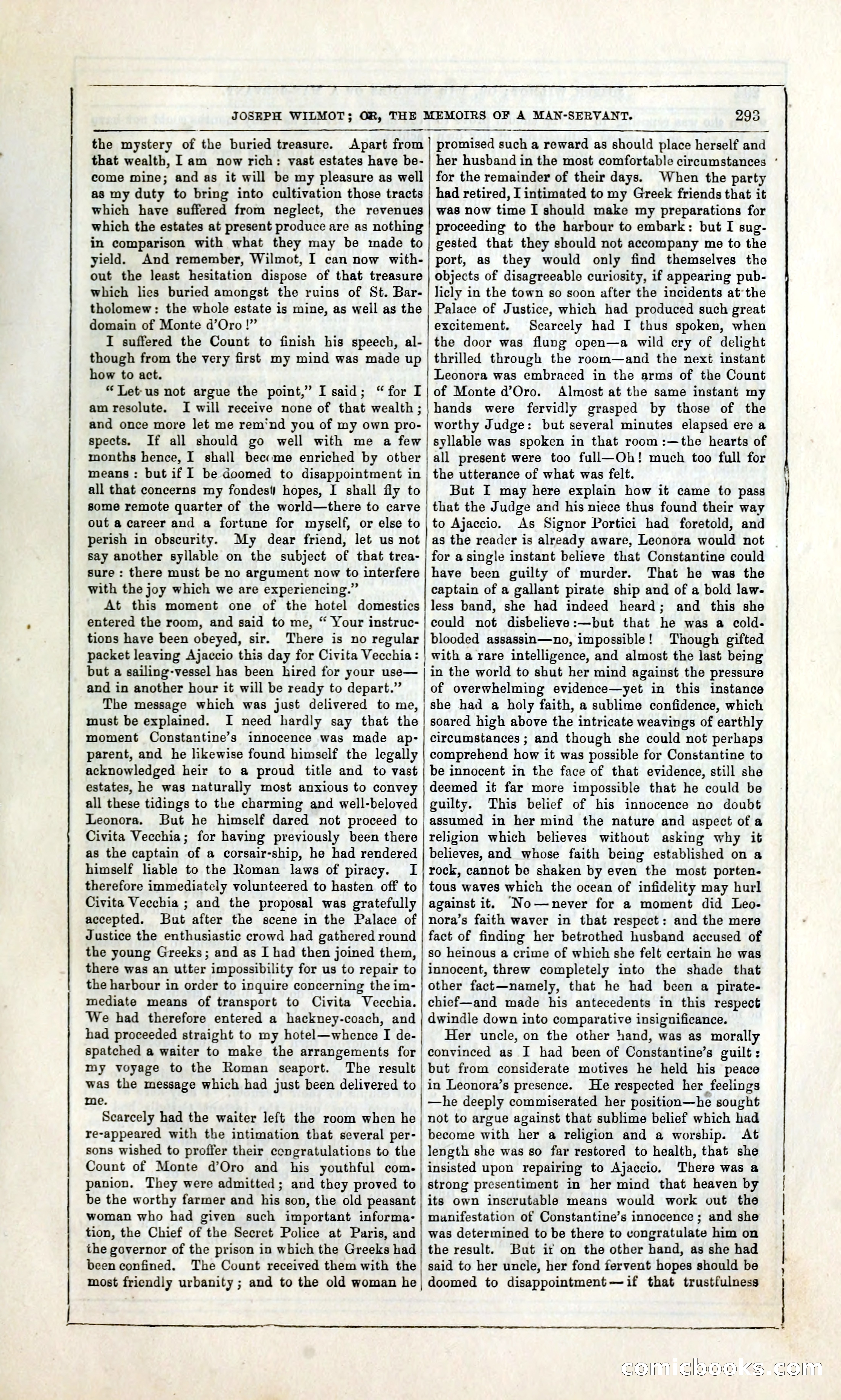 Joseph Wilmot, or, The Memoirs of a Man-Servant — page 306 of 399