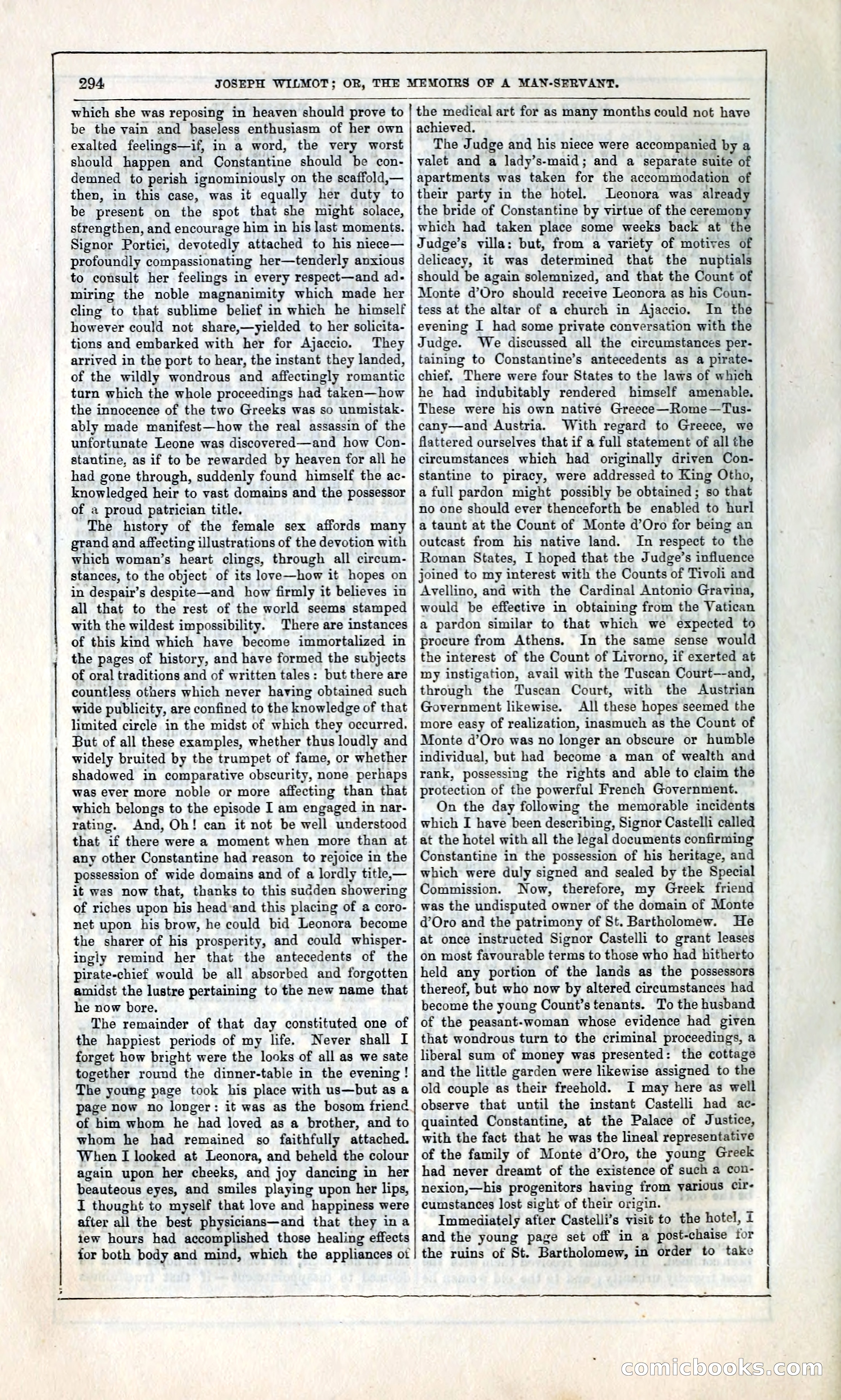 Joseph Wilmot, or, The Memoirs of a Man-Servant — page 307 of 399