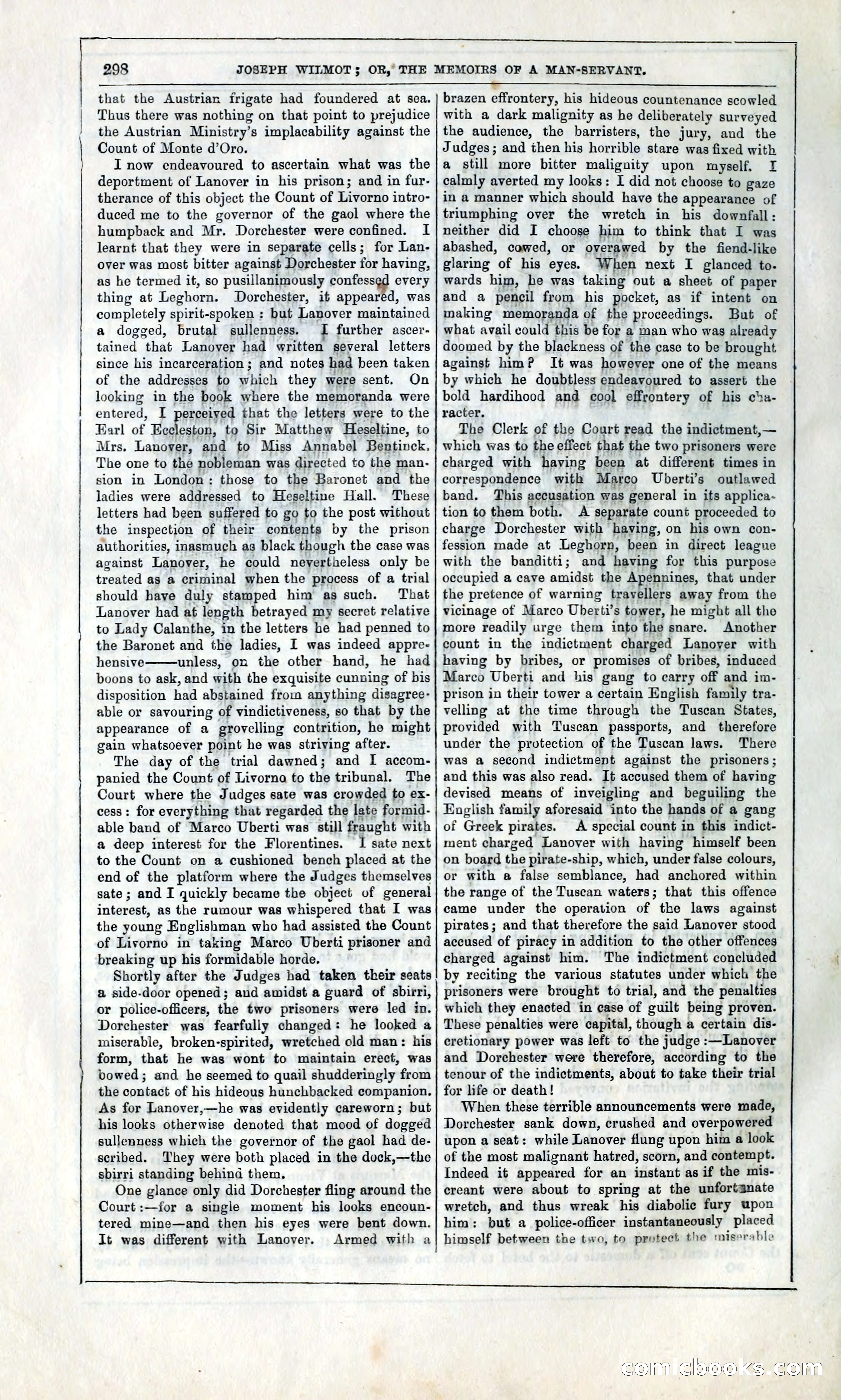 Joseph Wilmot, or, The Memoirs of a Man-Servant — page 311 of 399