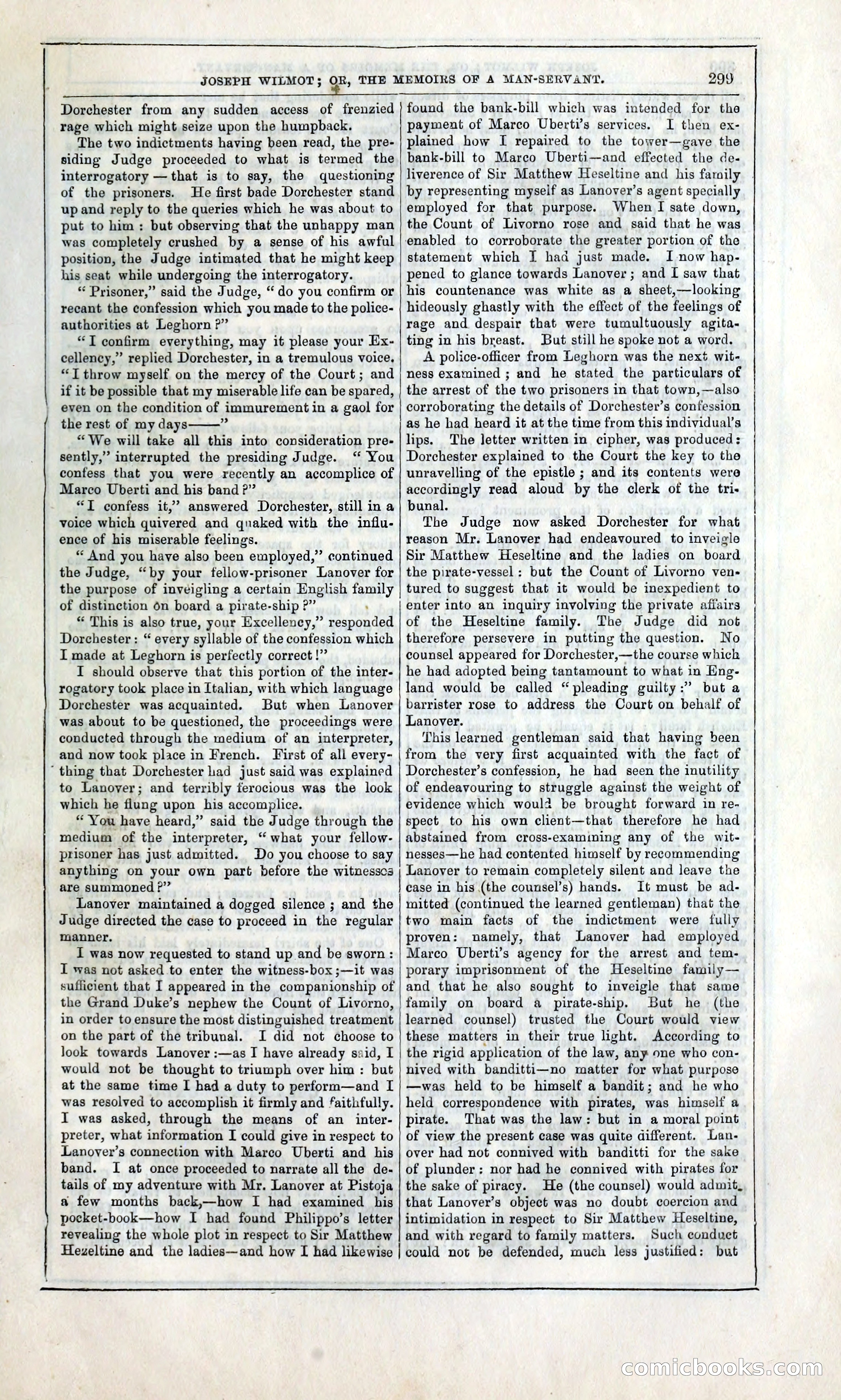 Joseph Wilmot, or, The Memoirs of a Man-Servant — page 312 of 399