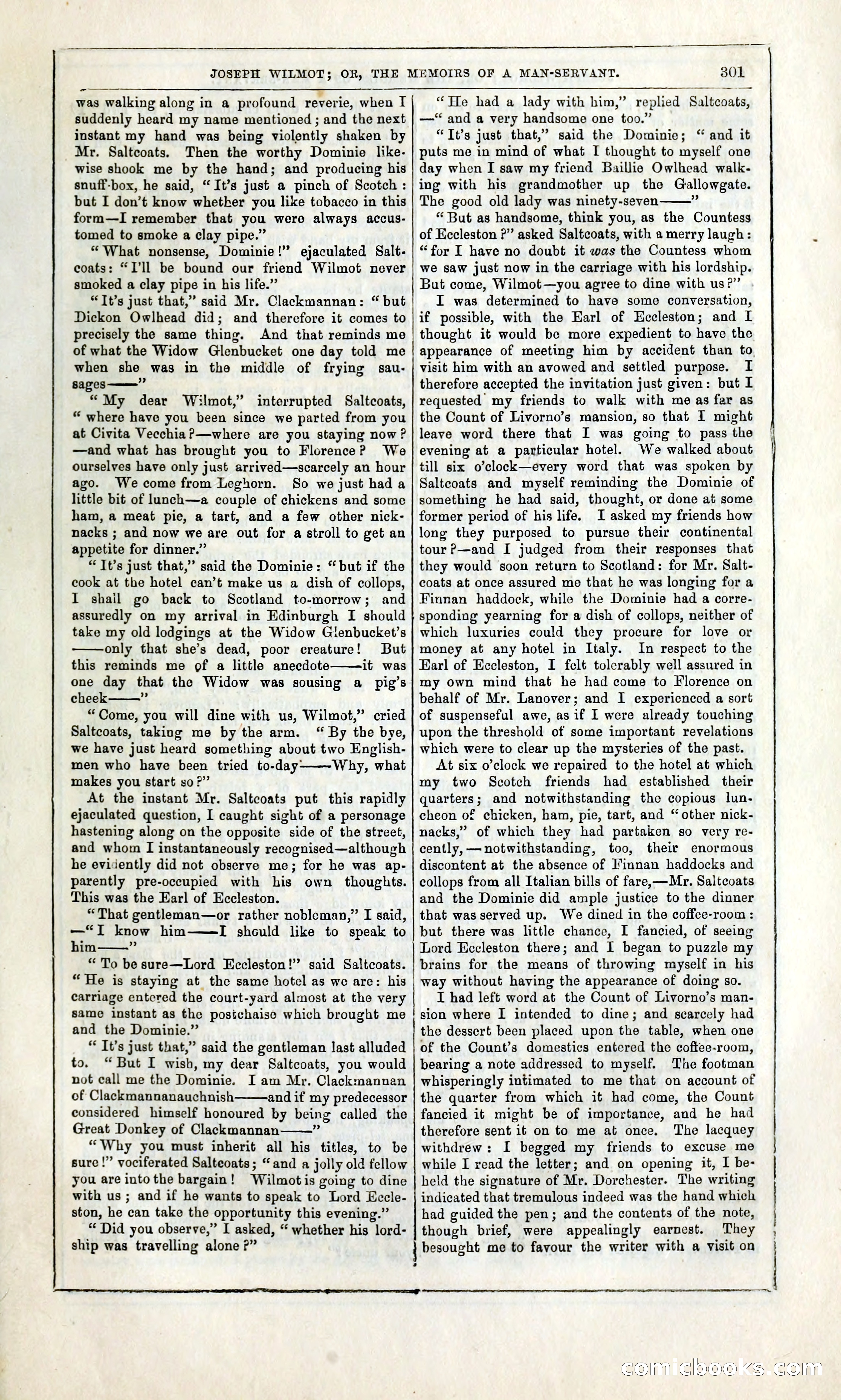 Joseph Wilmot, or, The Memoirs of a Man-Servant — page 314 of 399