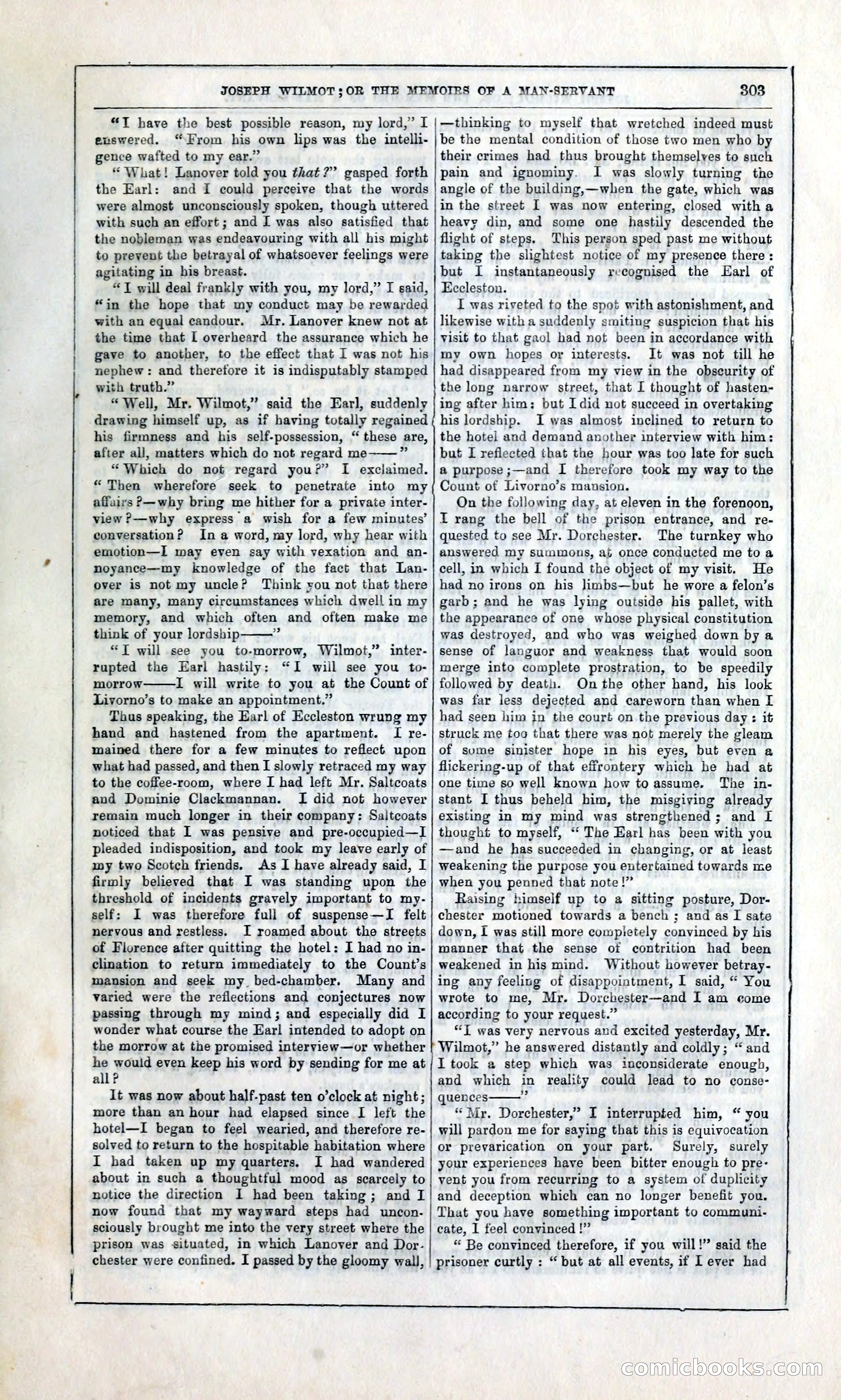 Joseph Wilmot, or, The Memoirs of a Man-Servant — page 316 of 399