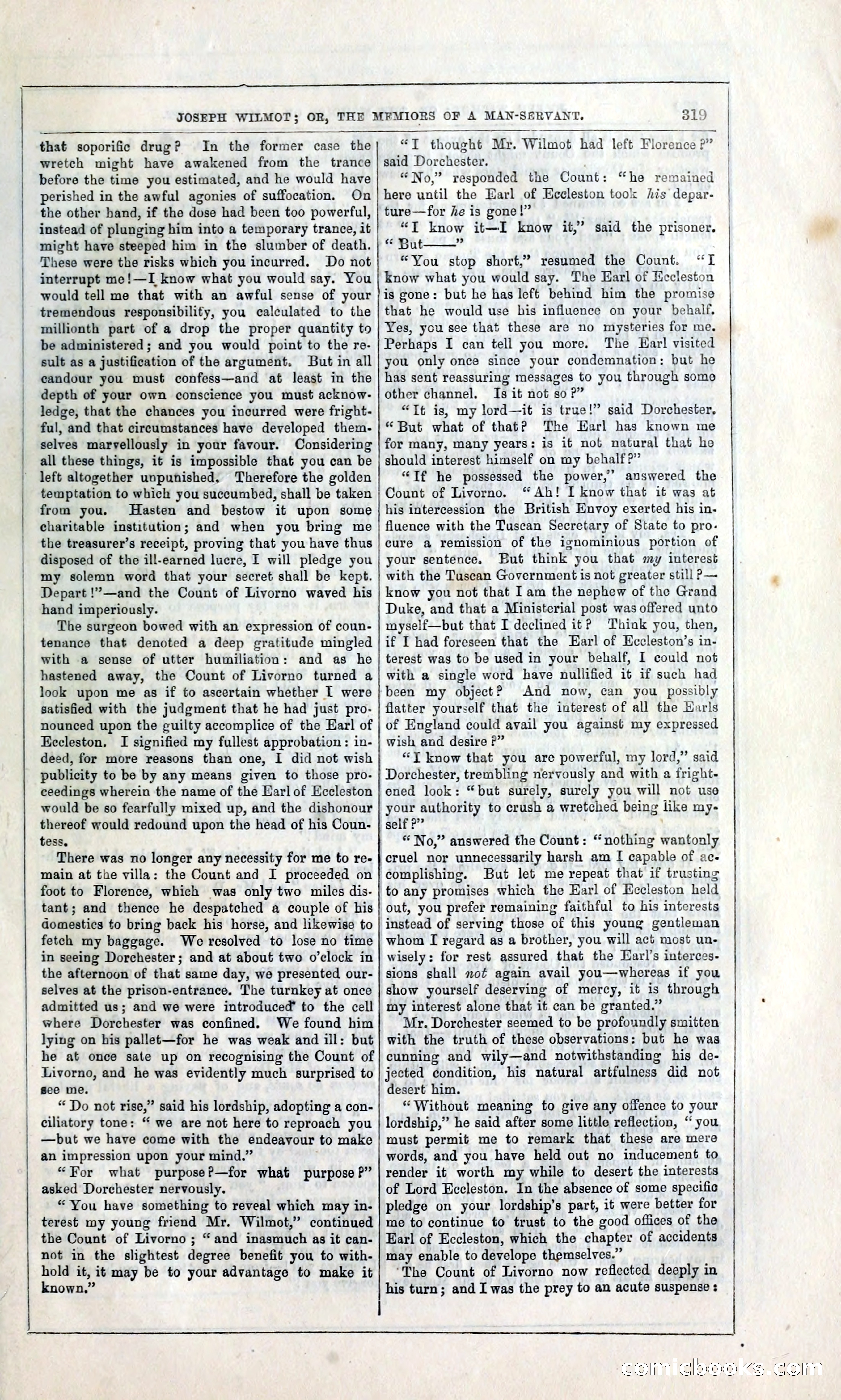 Joseph Wilmot, or, The Memoirs of a Man-Servant — page 332 of 399